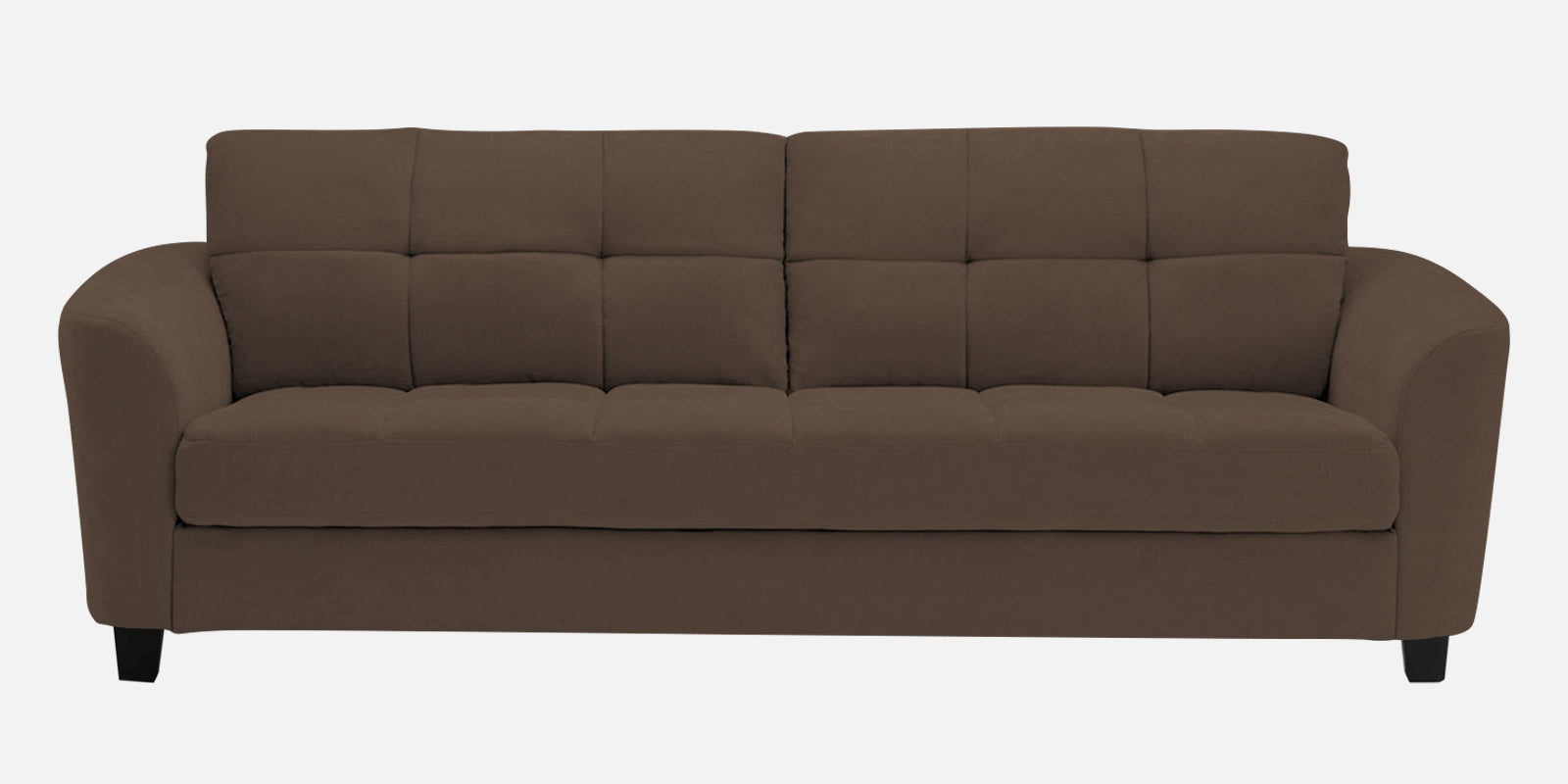 Mulan Fabric 3 Seater Sofa In Rose Brown Colour - Febonic Living