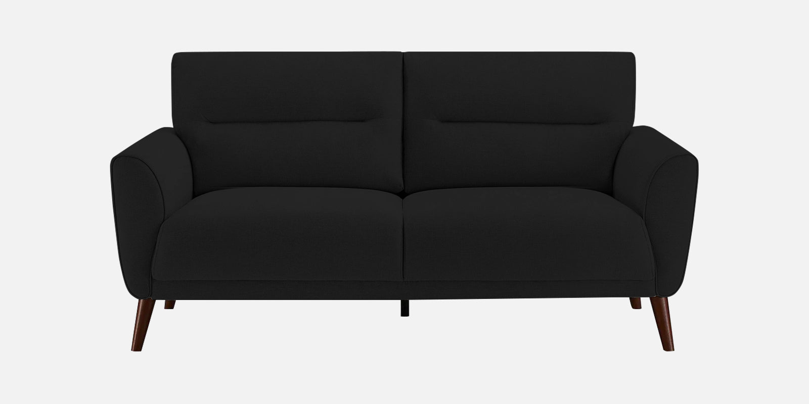 Castro Fabric 2 Seater Sofa In Zed Black Colour - Febonic Living