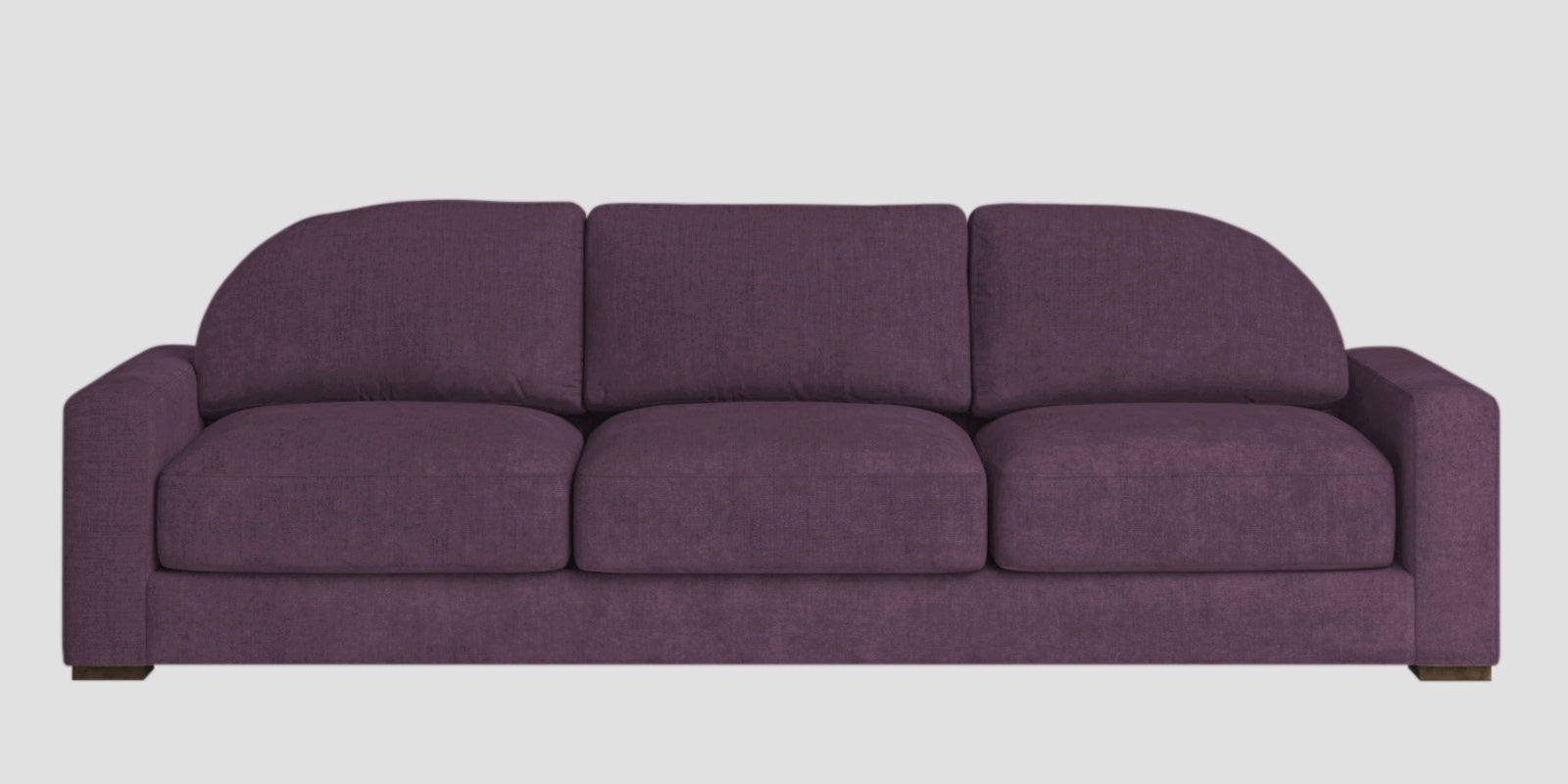Dara Fabric 3 Seater Sofa In Greek Purple Colour - Febonic Living
