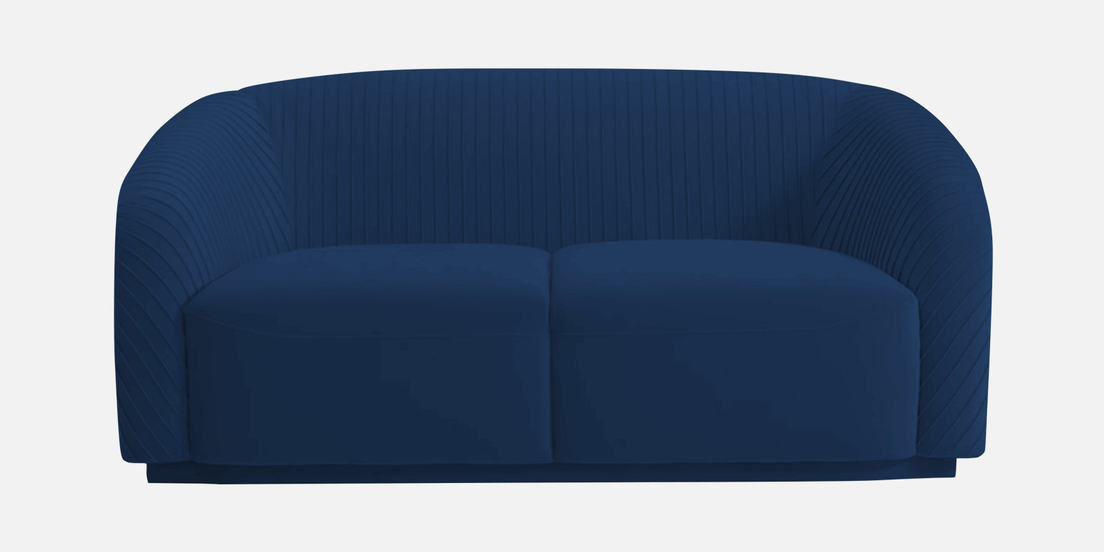 Yara Velvet Fabric 2 Seater Sofa In Imperial Blue Colour - Febonic Living