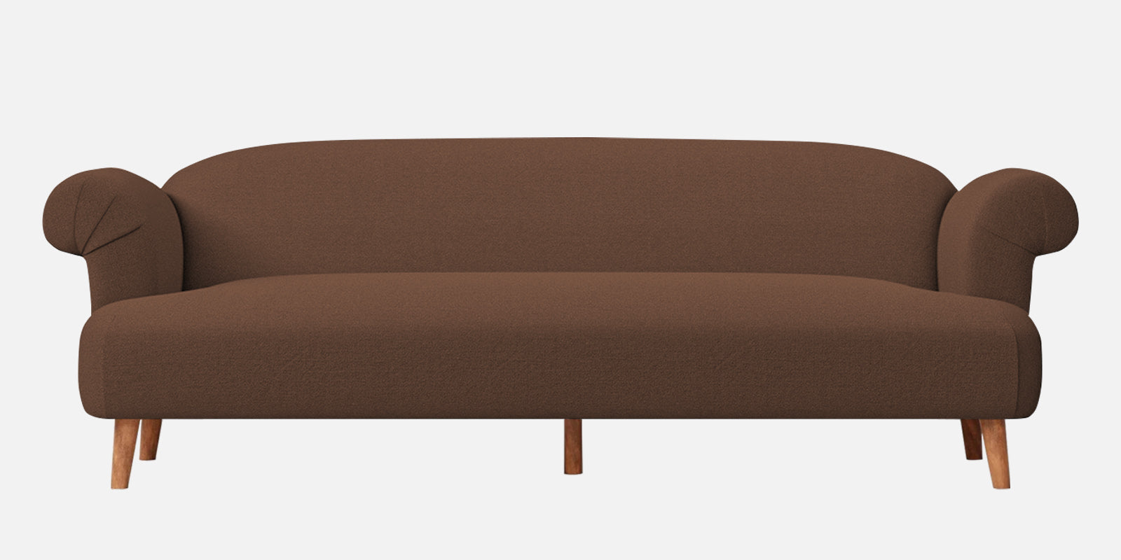 Barber Fabric 3 Seater Sofa In Ash Brown Colour - Febonic Living