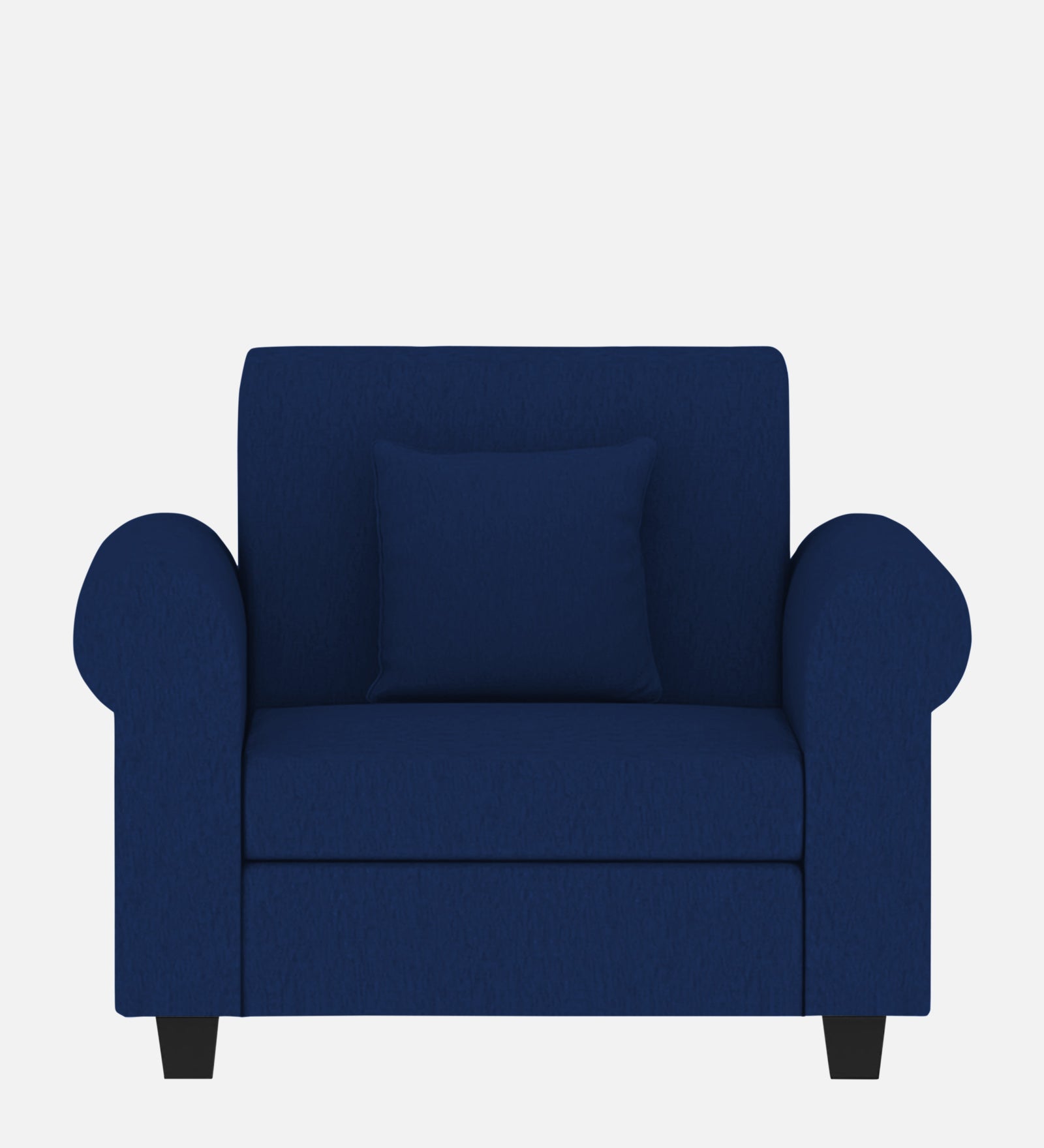 Derado Fabric 1 Seater Sofa In Royal Blue Colour - Febonic Living