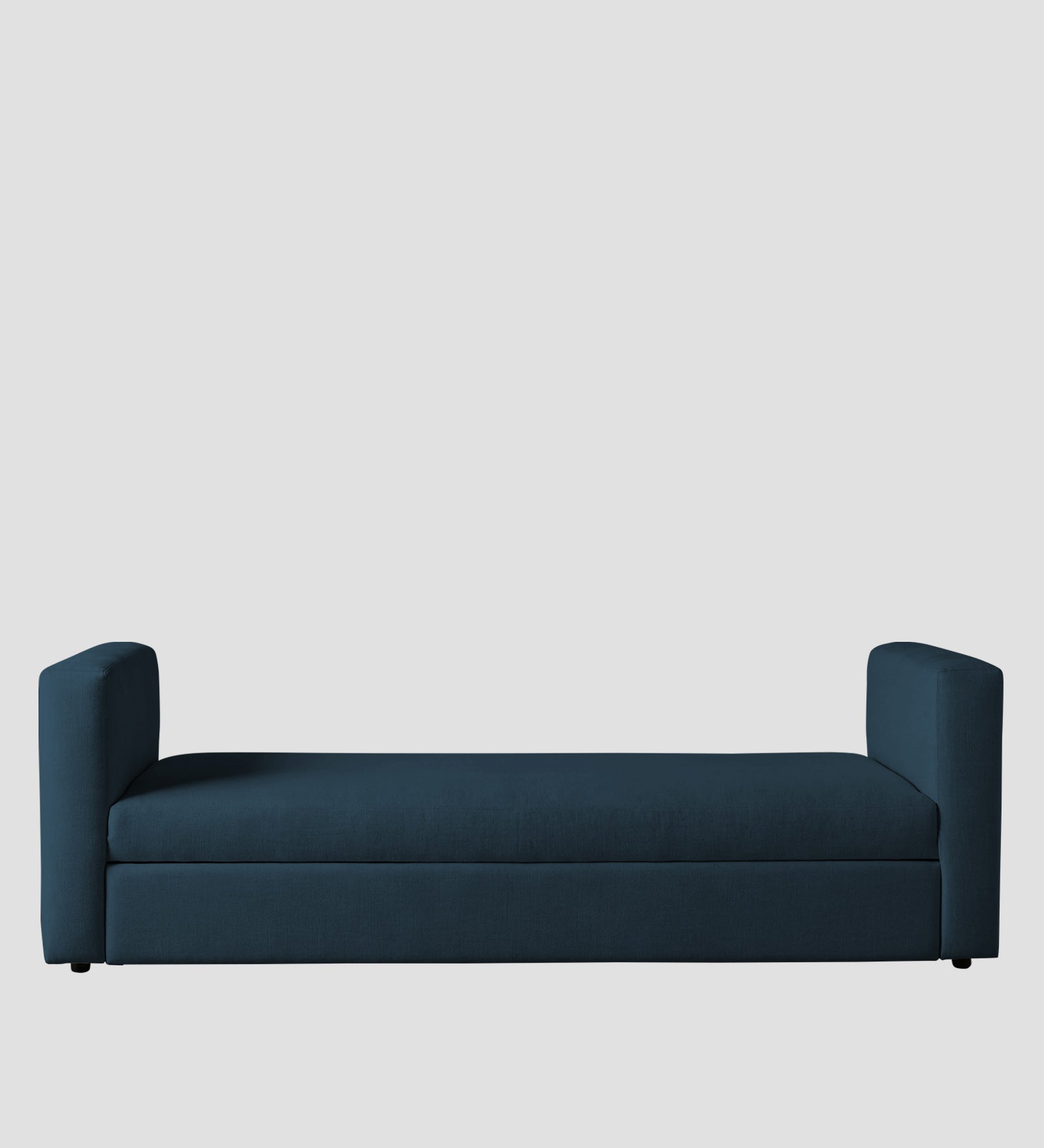 Tosy Fabric 3 Seater Pull Out Sofa Cum Bed In Cool Blue Colour - Febonic Living
