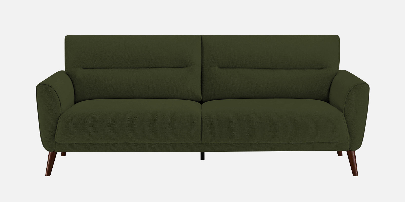 Castro Fabric 3 Seater Sofa In Olive Green Colour - Febonic Living