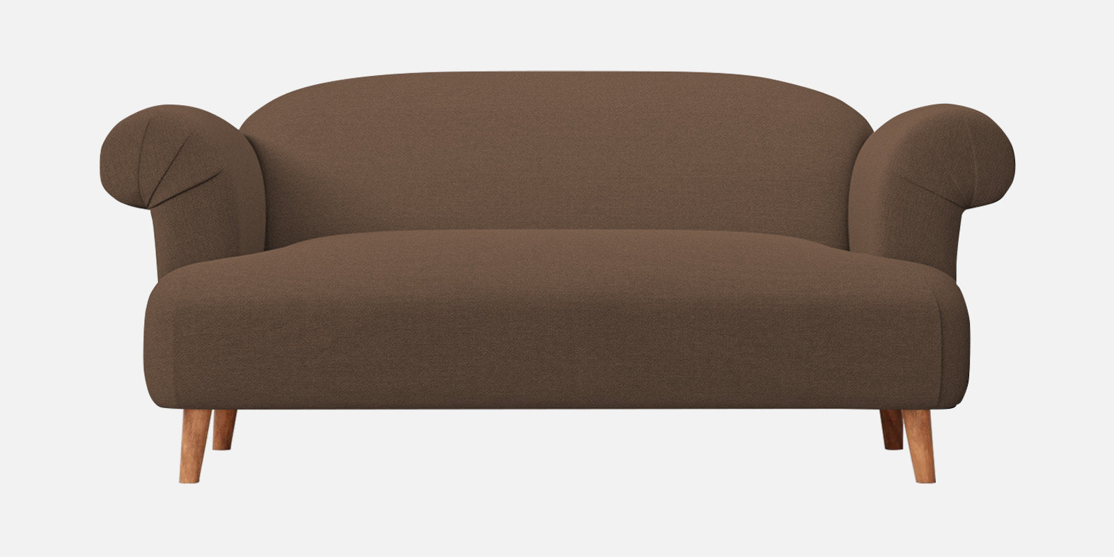 Barber Fabric 2 Seater Sofa In Rose Brown Colour - Febonic Living