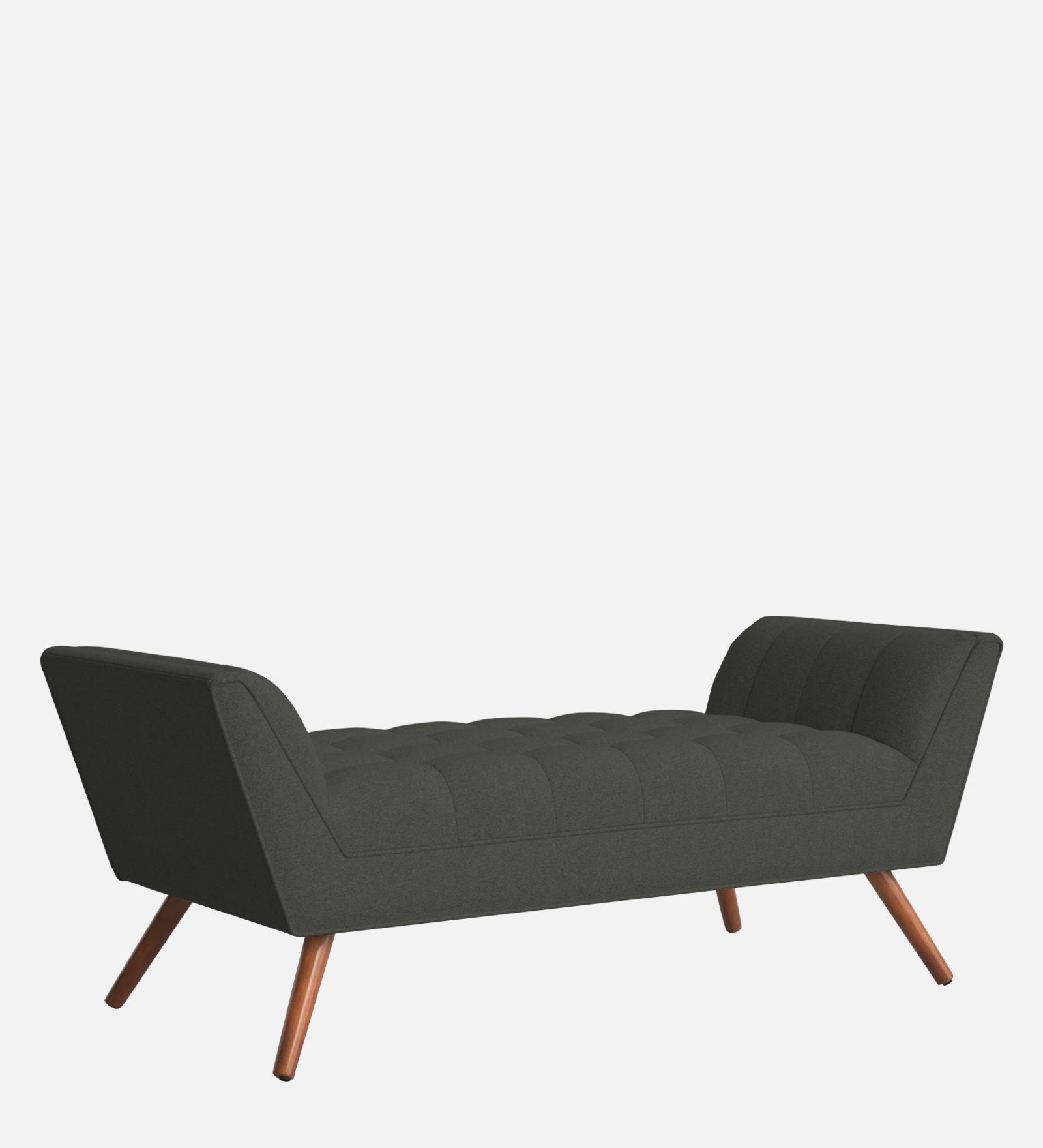 Cartes Velvet Bench In Hory Grey Colour - Febonic Living
