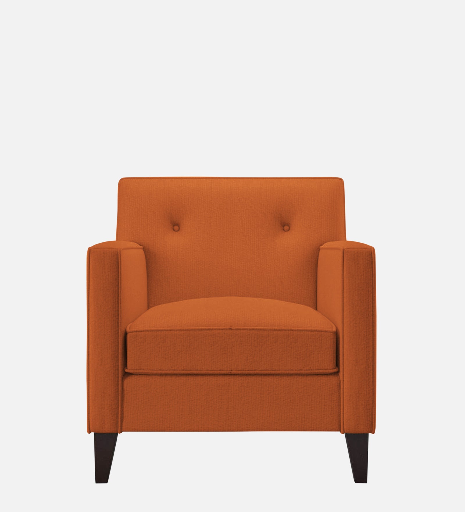 Miller Fabric 1 Seater Sofa In Vivid Orange Colour - Febonic Living
