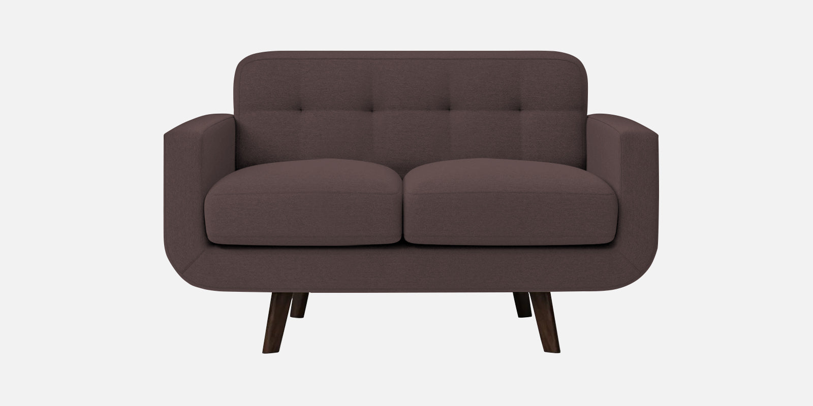 Marsela Fabric 2 Seater Sofa In Night Brown Colour - Febonic Living