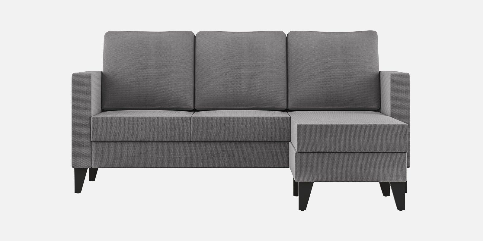 Nori Fabric LHS Sectional Sofa (2+Lounger) In Sudo Grey Colour - Febonic Living