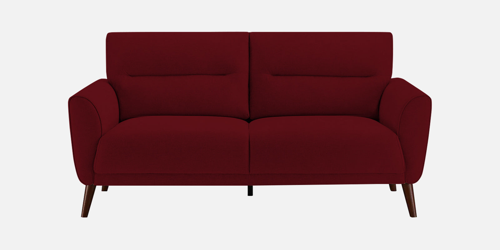 Castro Fabric 2 Seater Sofa In Ruby Red Colour - Febonic Living