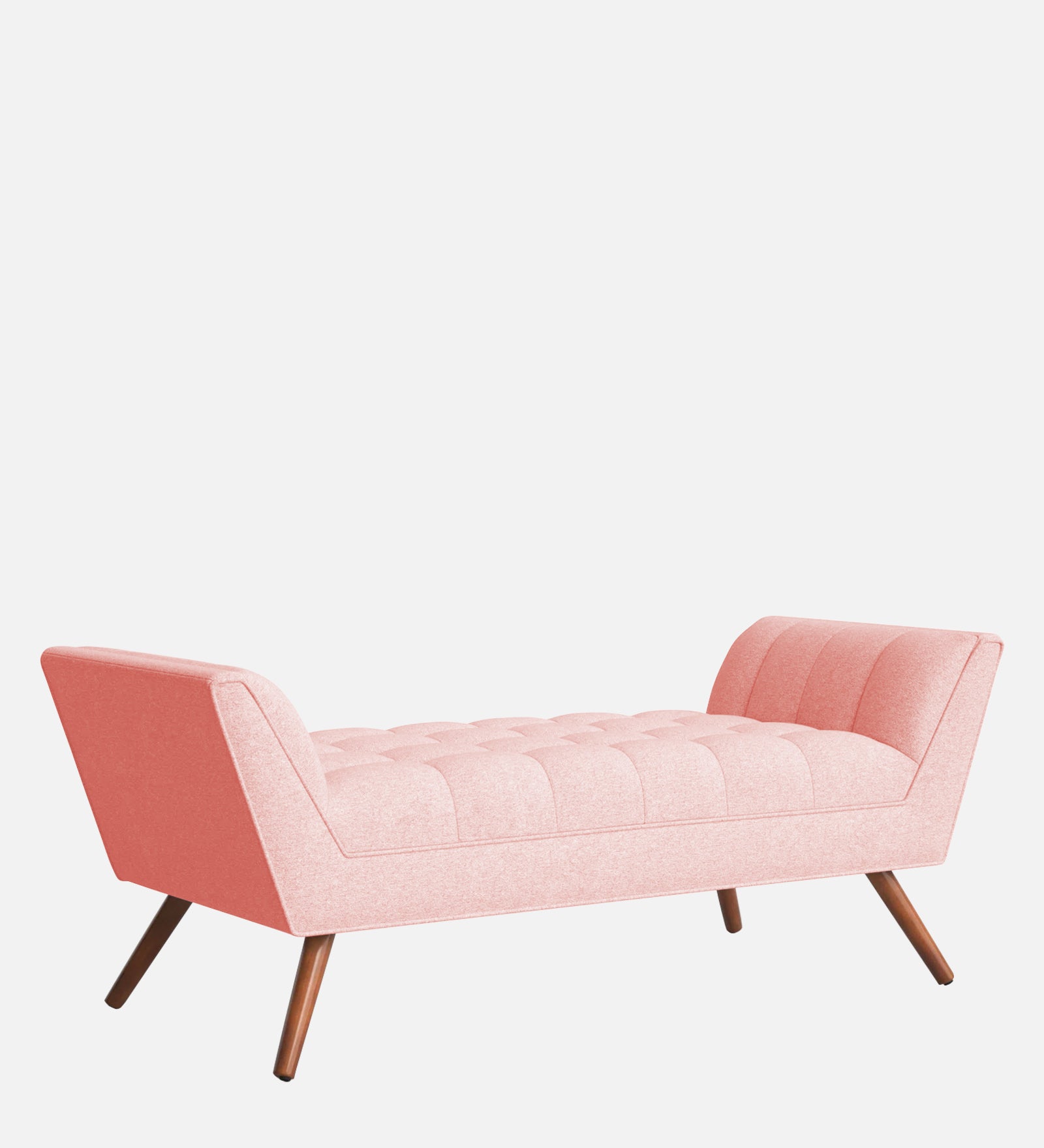 Cartes Velvet Bench In Millennial Pink Colour - Febonic Living