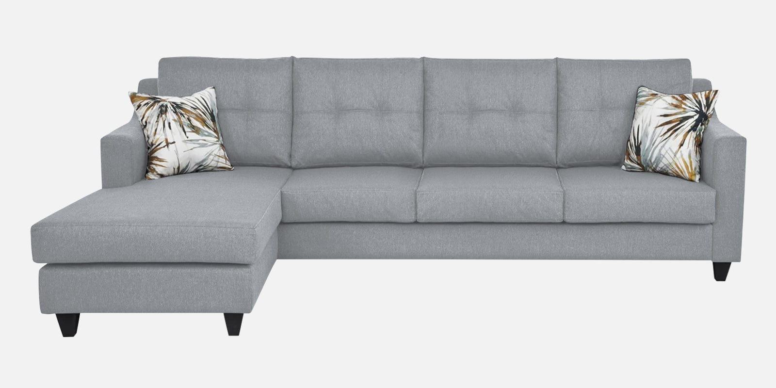 Welly Fabric Rhs Sectional Sofa 3 Lounger In Coin Grey Colour - Febonic Living
