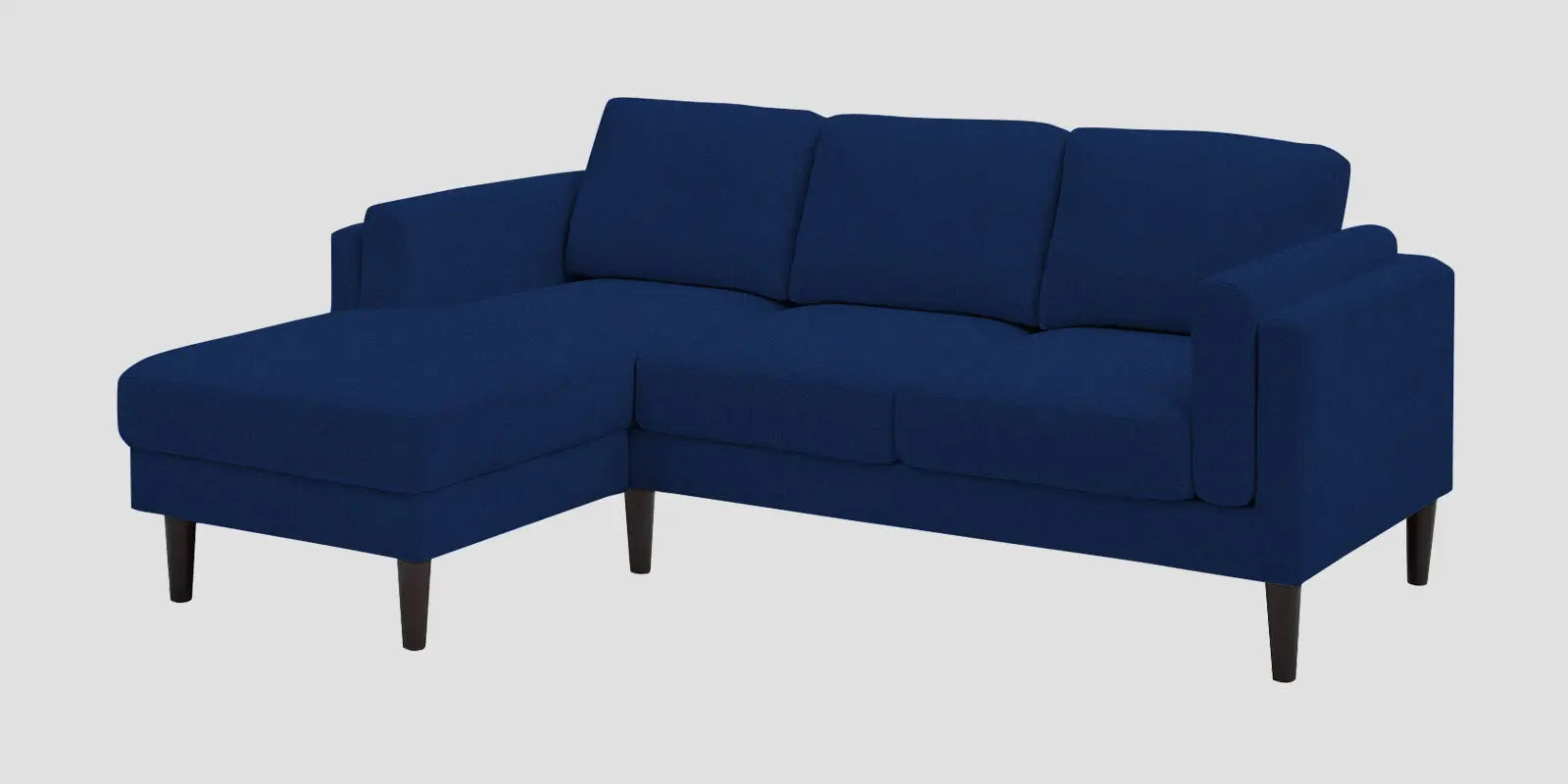 Creata Fabric RHS Sectional Sofa (2+Lounger) In Royal Blue Colour Febonic Living