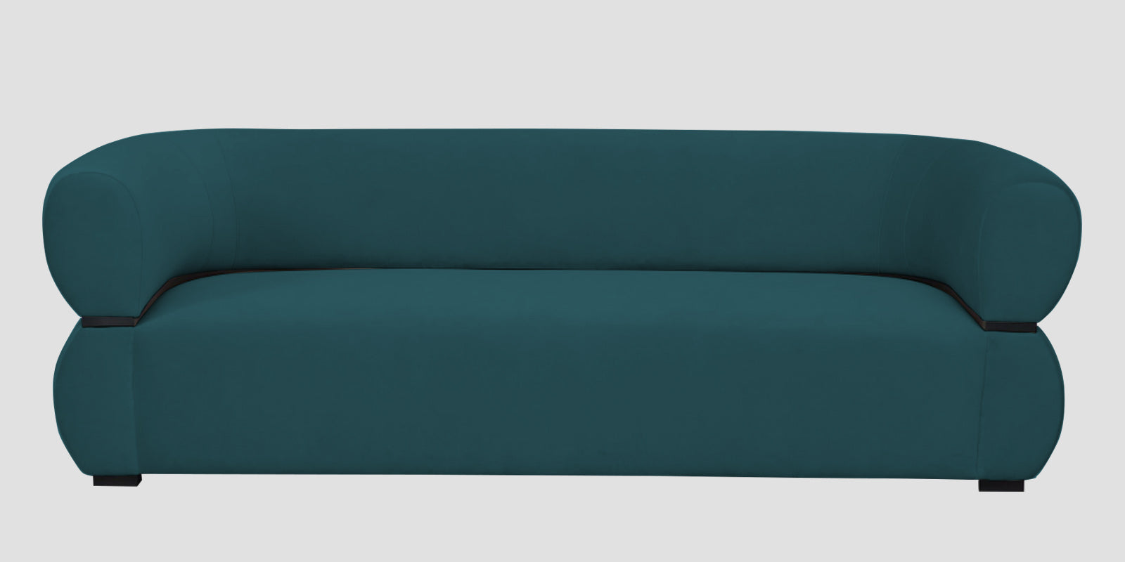 Kula Velvet 3 Seater Sofa In Arabian Green Colour - Febonic Living