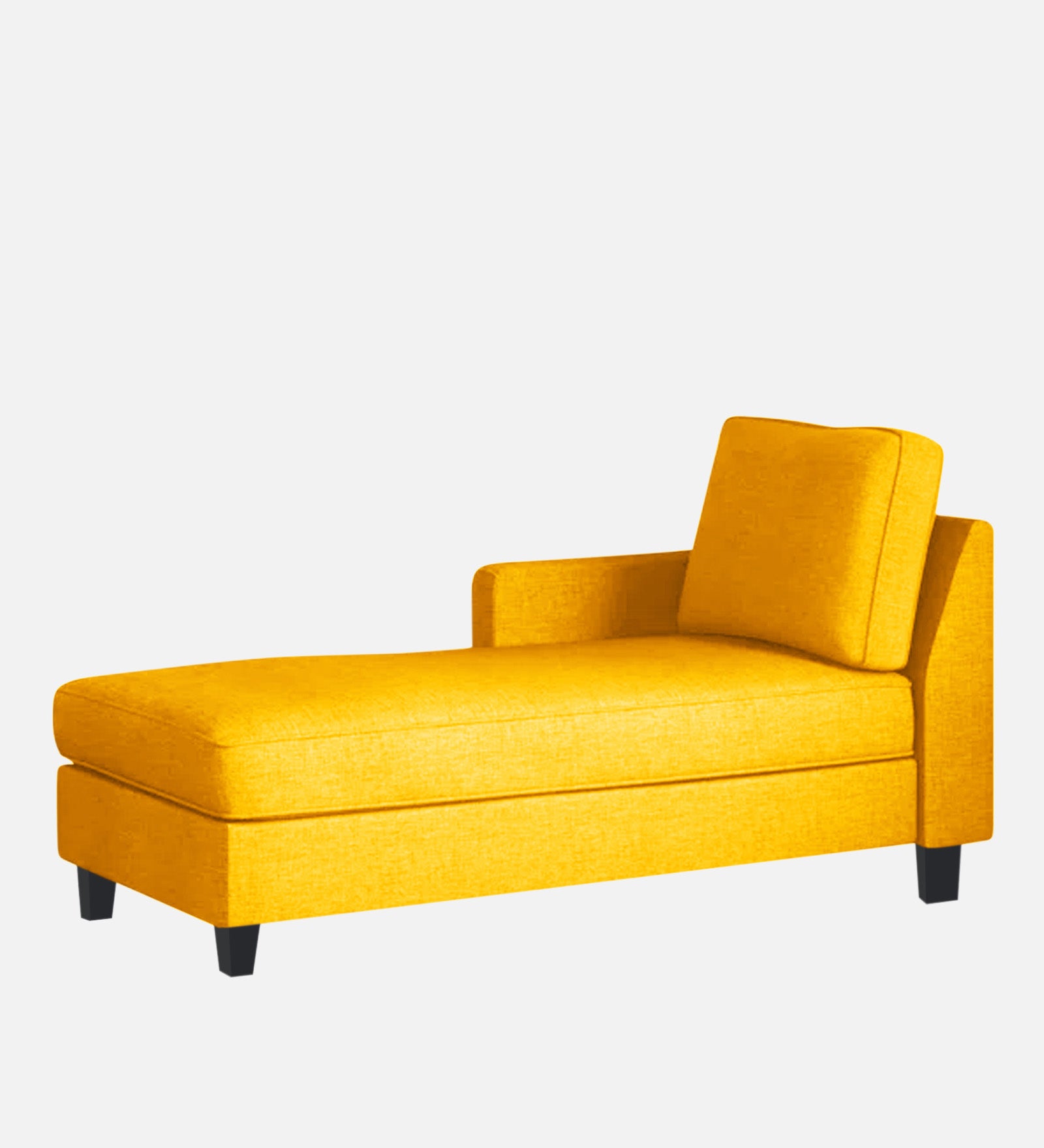 Harry Fabric LHS Chaise Lounger In Bold Yellow Colour - Febonic Living