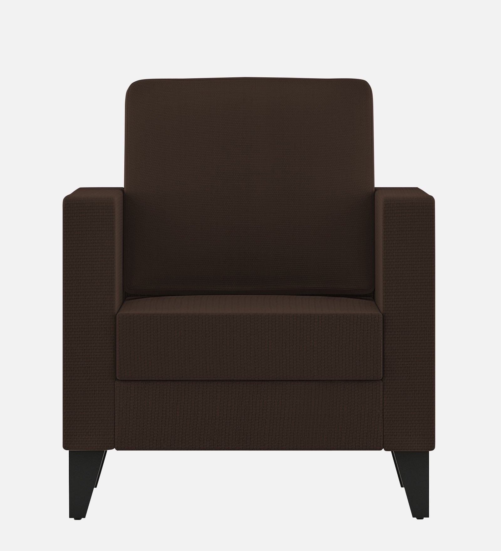 Nori Fabric 1 Seater Sofa In Cidar Brown Colour - Febonic Living