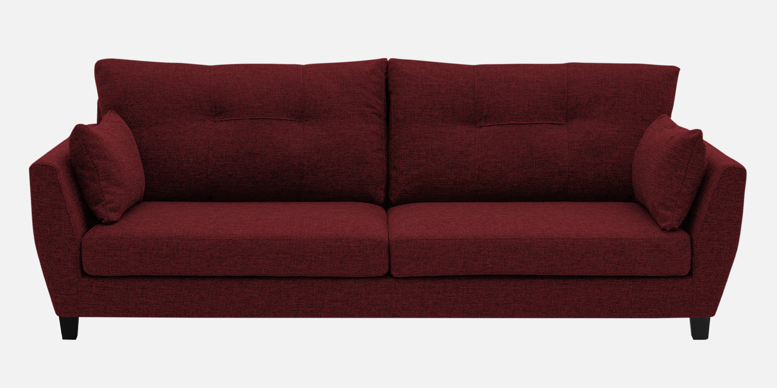 Mario Fabric 3 Seater Sofa In Blood Maroon Colour - Febonic Living