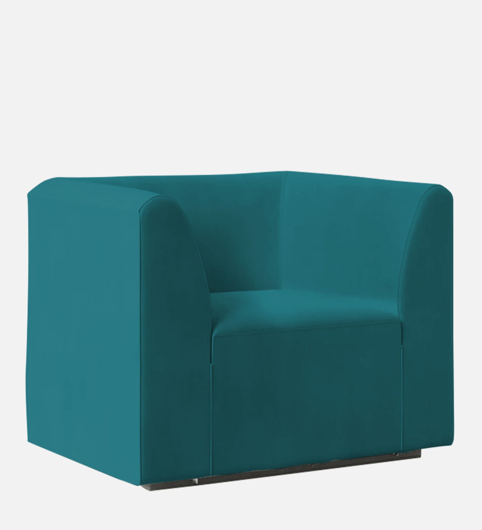 Bufa Velvet 1 Seater Sofa In Arabian Green Colour - Febonic Living