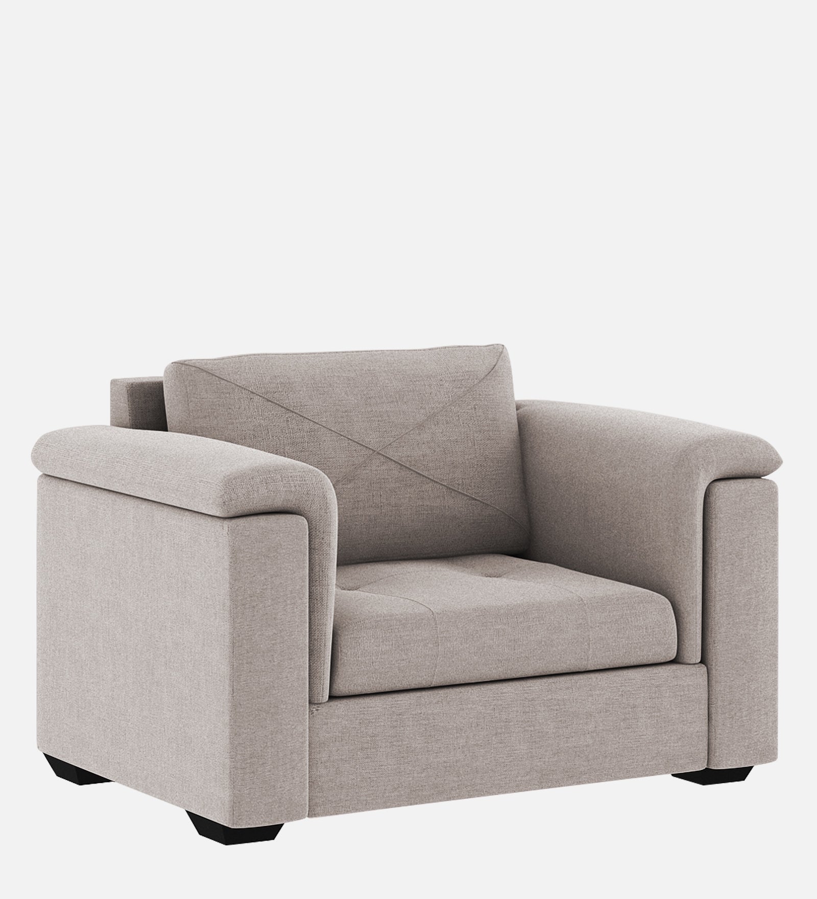 Andres Fabric 1 Seater Sofa In Storm Grey Colour - Febonic Living