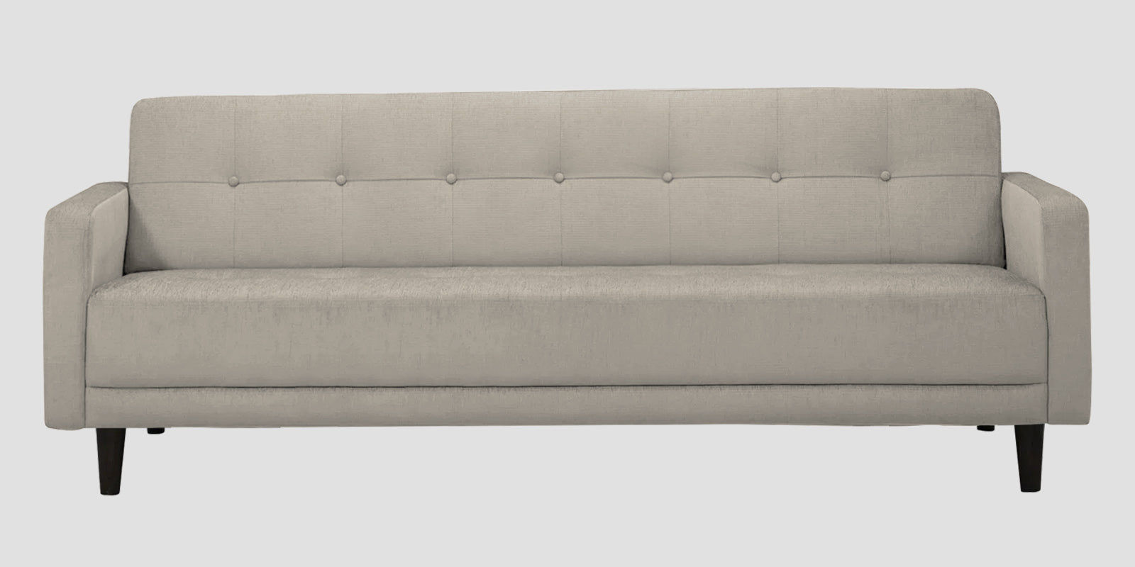 Noha Fabric 3 Seater Sofa In Ash Grey Colour - Febonic Living