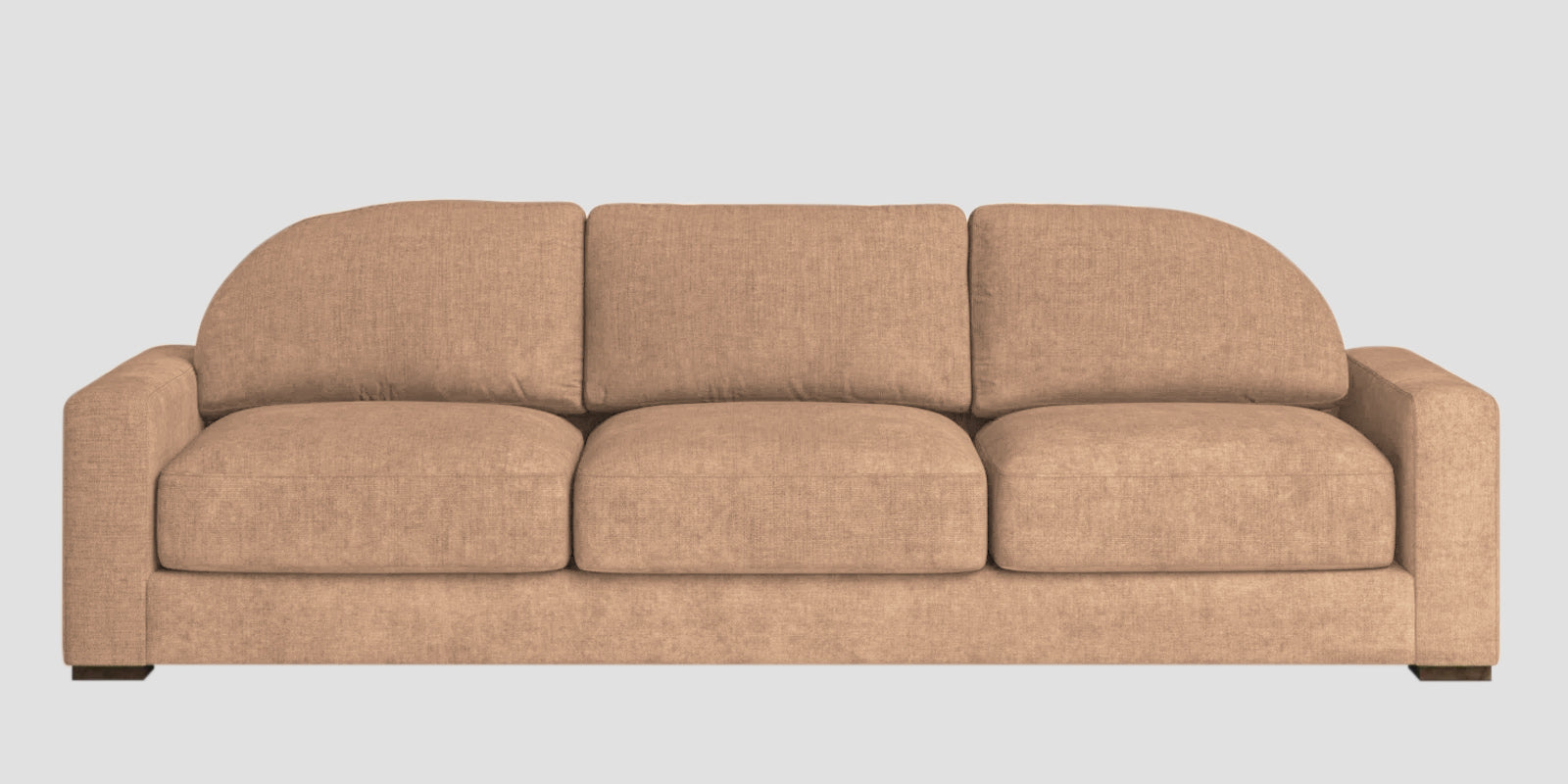 Dara Fabric 3 Seater Sofa In Cosmic Beige Colour