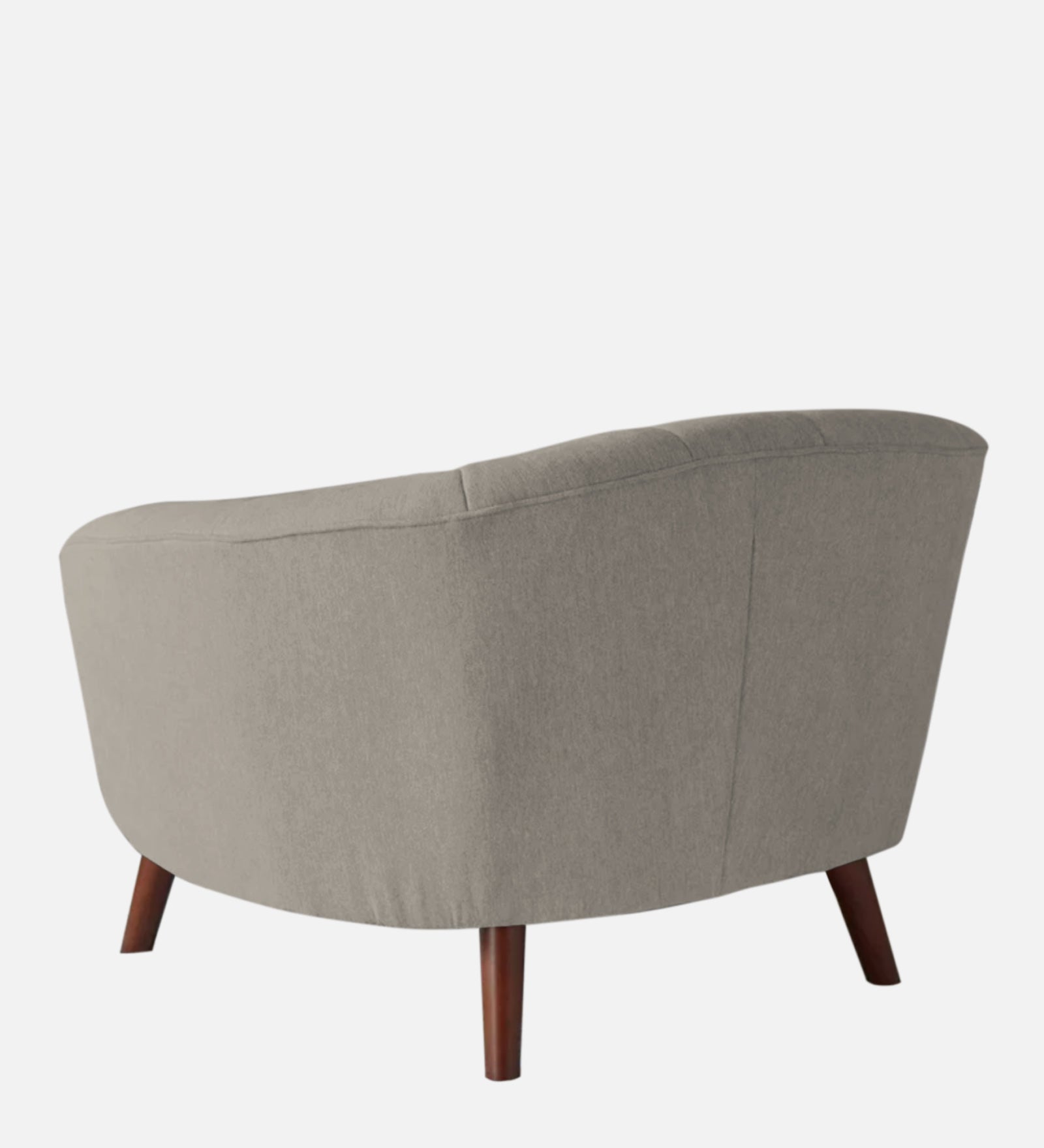 Benjamin Fabric 1 Seater Sofa In Ash Grey Colour - Febonic Living