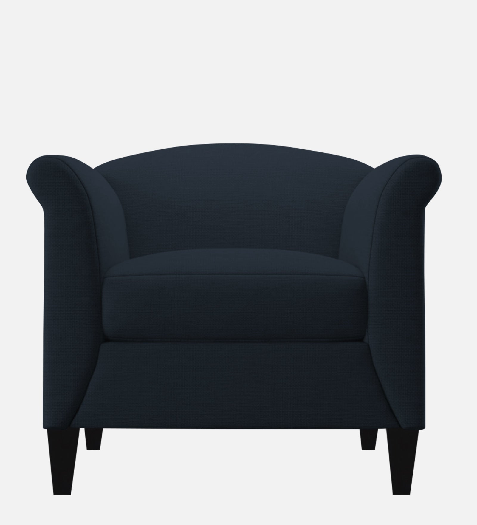 Kimber Fabric 1 Seater Sofa in Denim Blue Colour