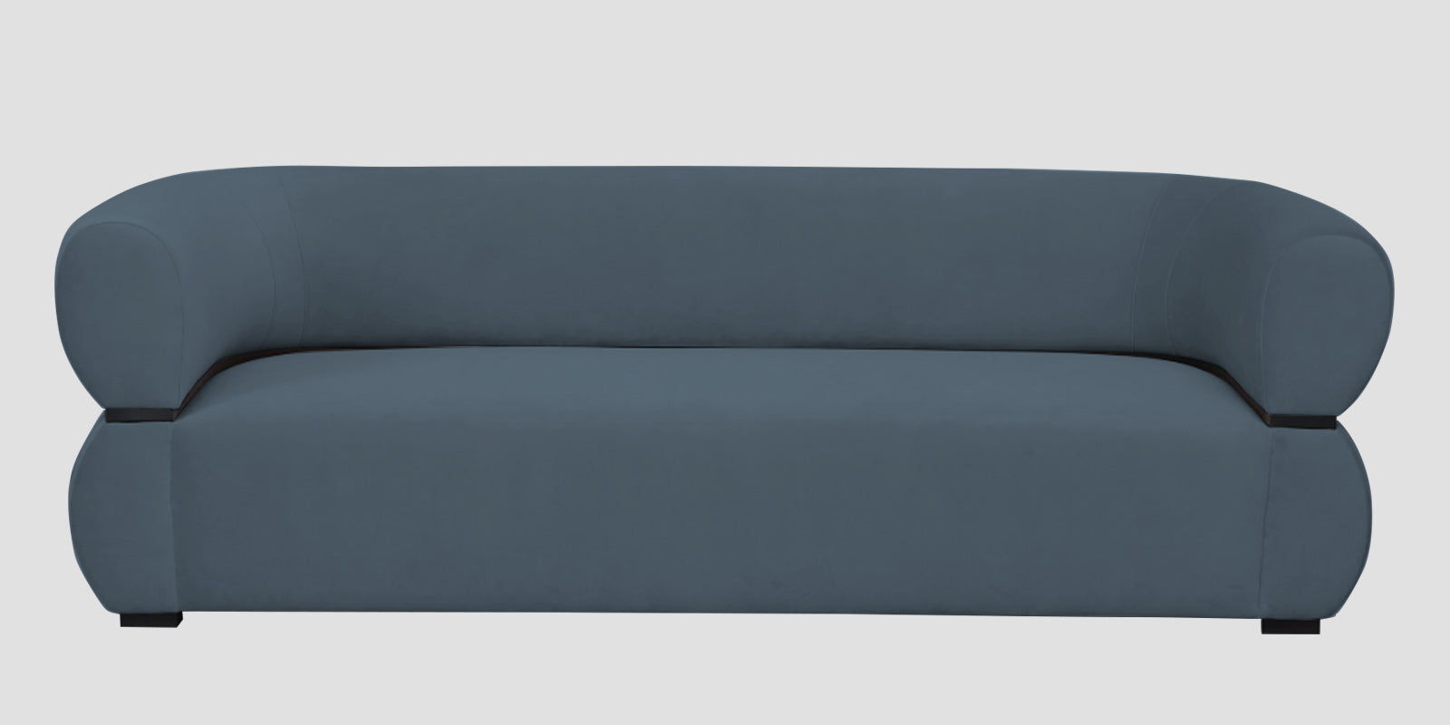 Kula Velvet 3 Seater Sofa In Oxford Blue Colour - Febonic Living