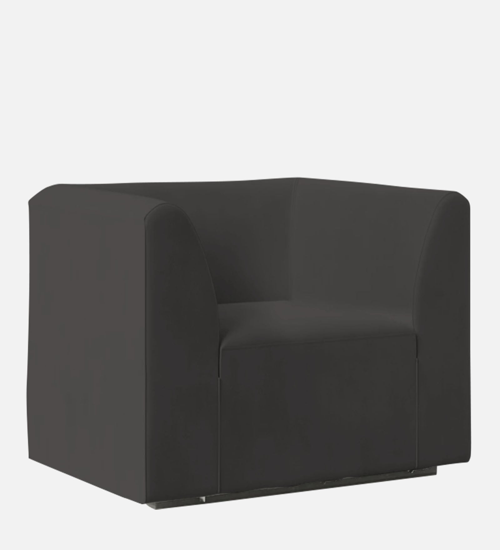 Bufa Velvet 1 Seater Sofa In Hory Grey Colour - Febonic Living