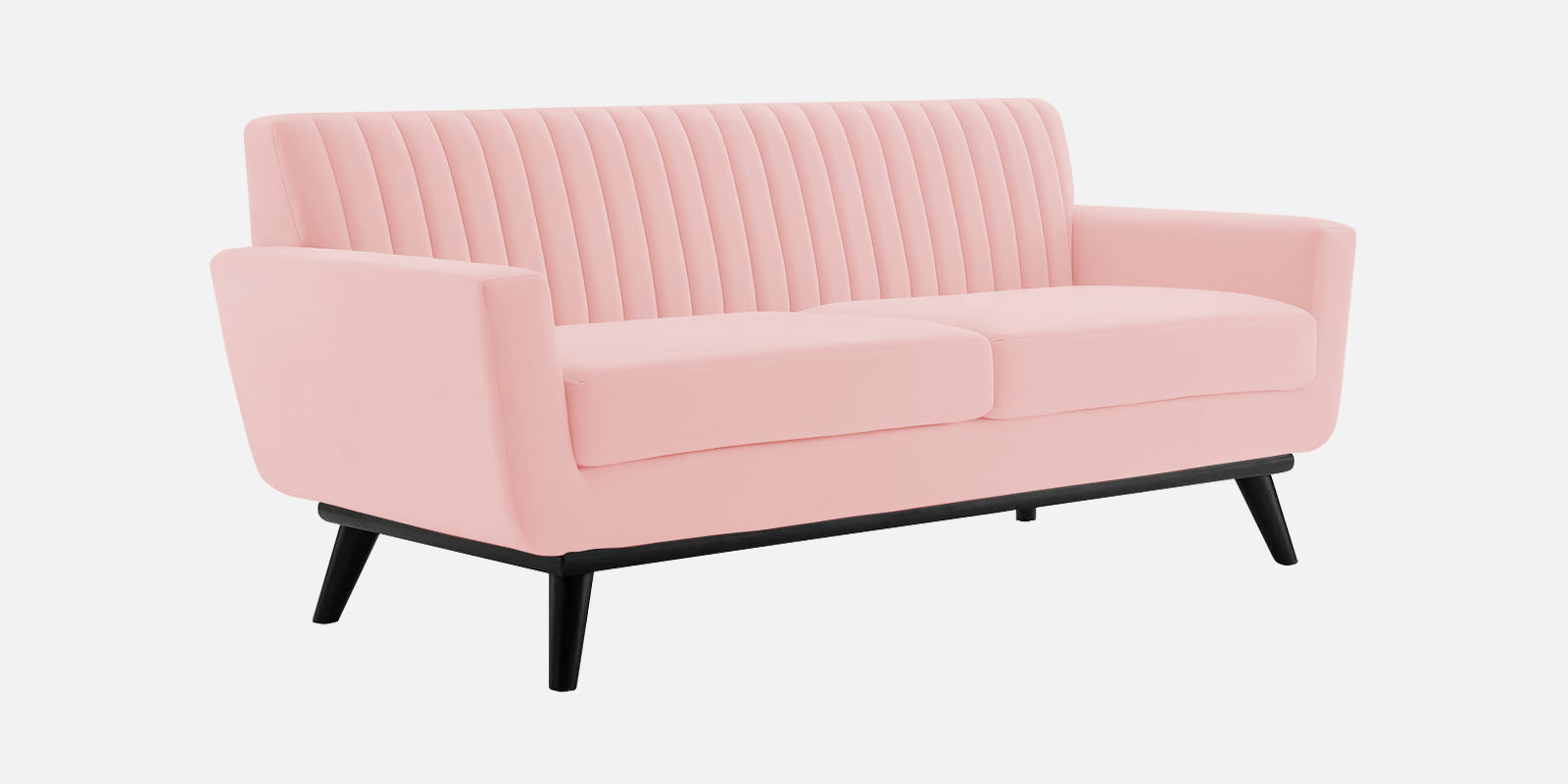 Tucker Velvet 2 Seater Sofa In Millennial Pink Colour - Febonic Living