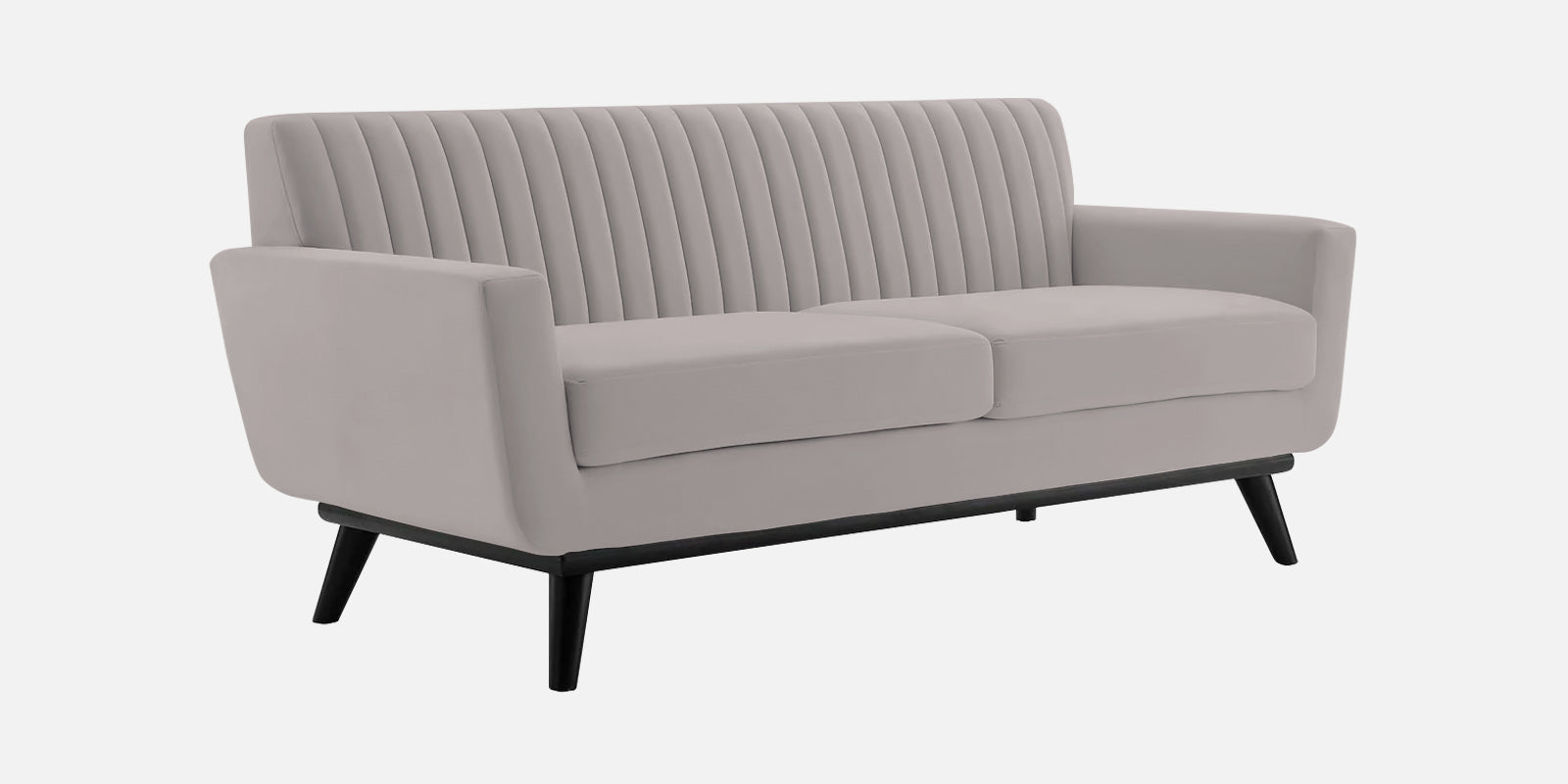 Tucker Velvet 2 Seater Sofa In Pearl Grey Colour - Febonic Living