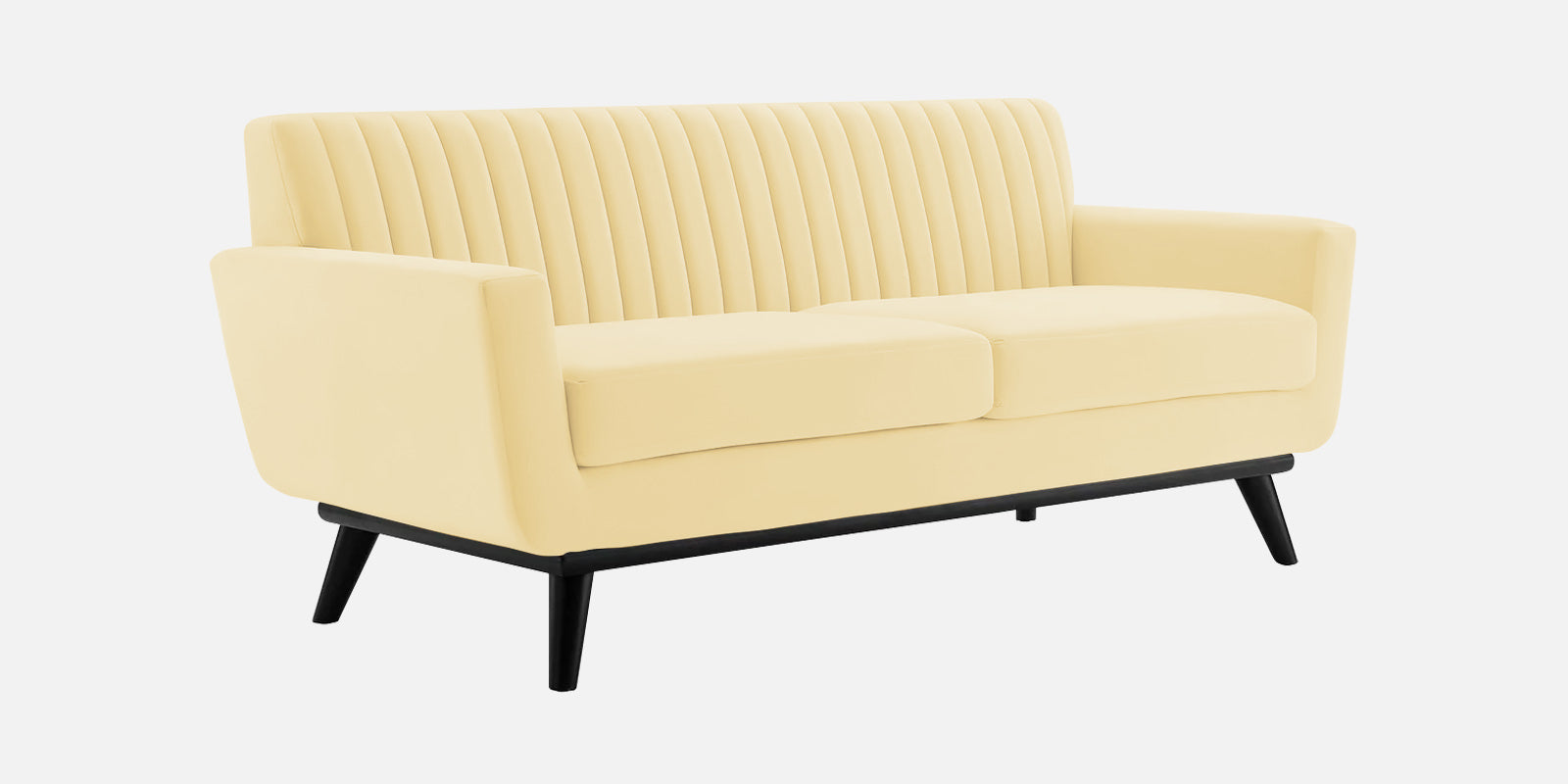 Tucker Velvet 2 Seater Sofa In Sandy Beige Colour - Febonic Living