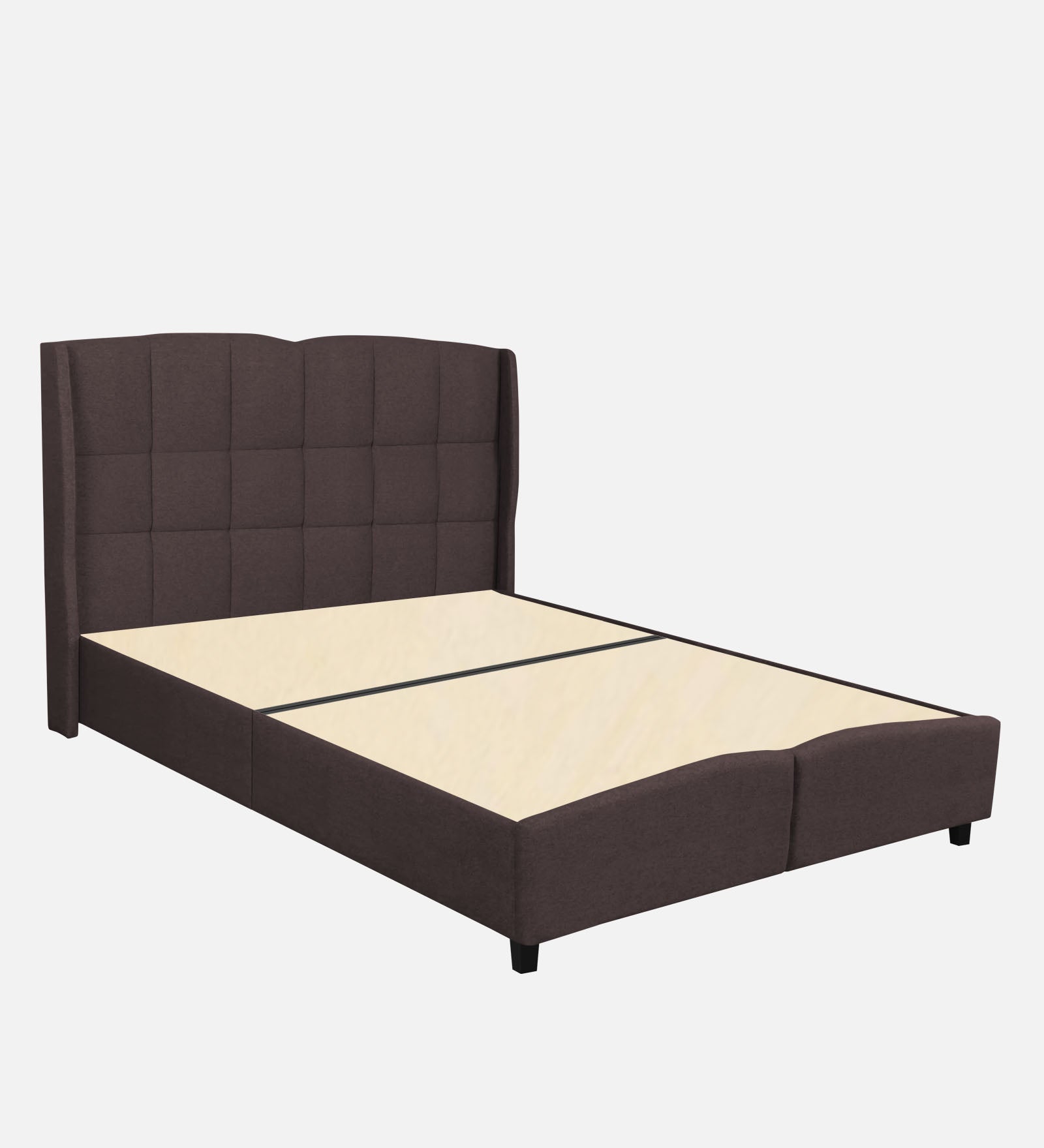 Jovi Velvet Single Size Bed In Mocha Brown In Colour - Febonic Living