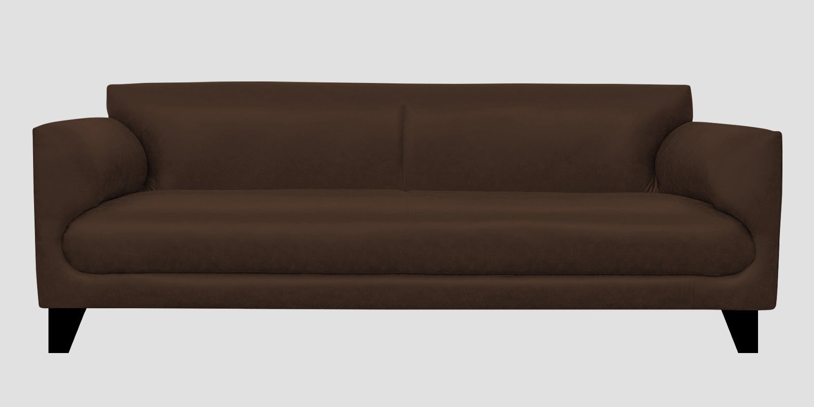 Convi Leatherette 3 Seater Sofa in Carob Brown Colour