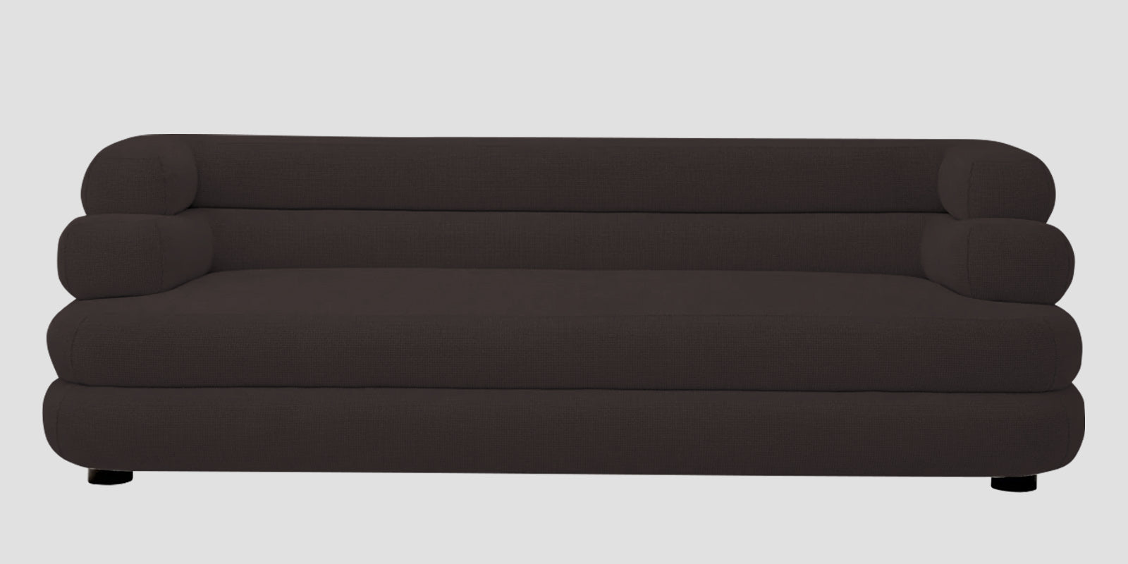 Wener Fabric 3 Seater Sofa In Pebble Brown Colour - Febonic Living