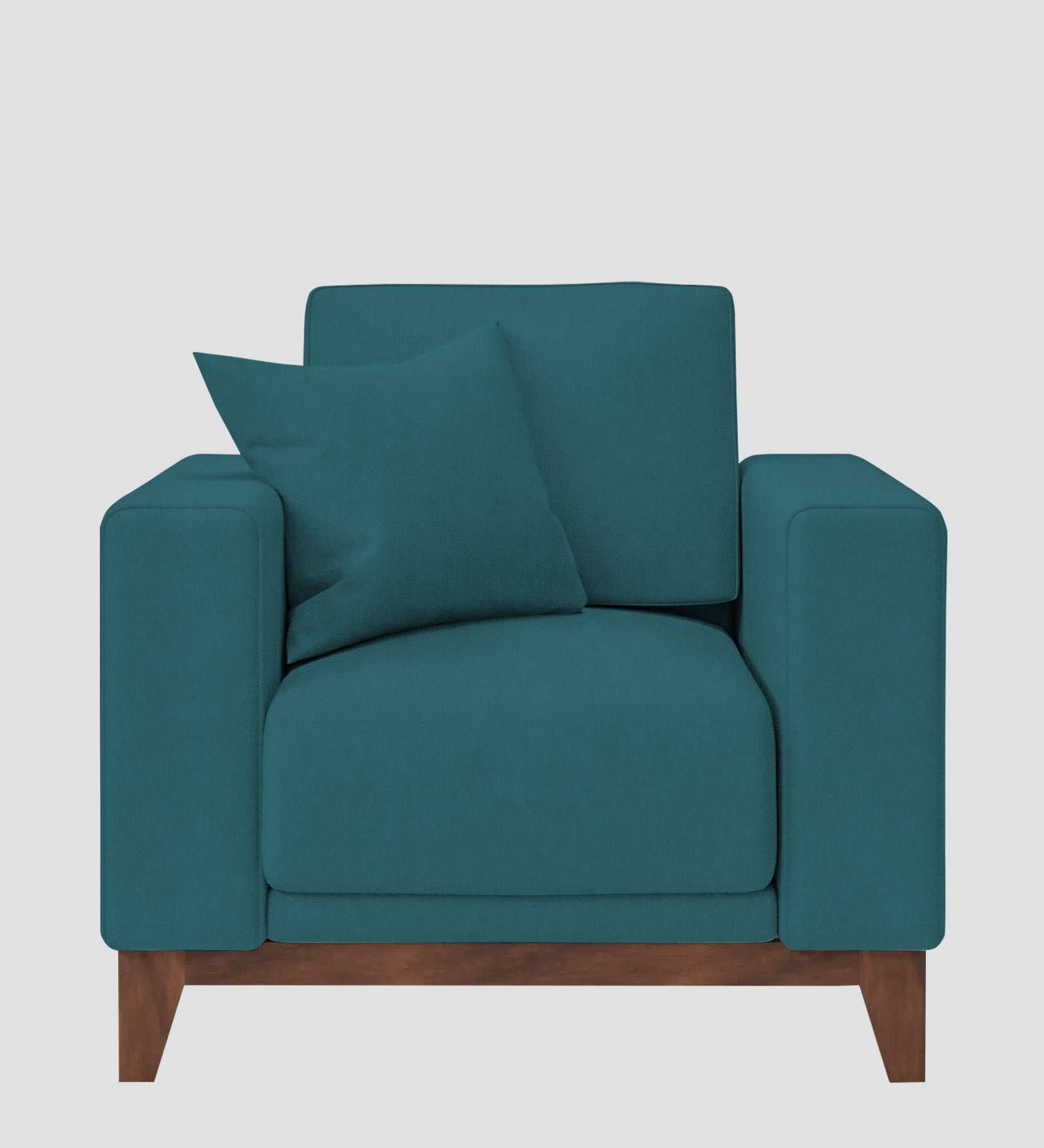 Luca Fabric 1 Seater Sofa In Water Blue Colour - Febonic Living