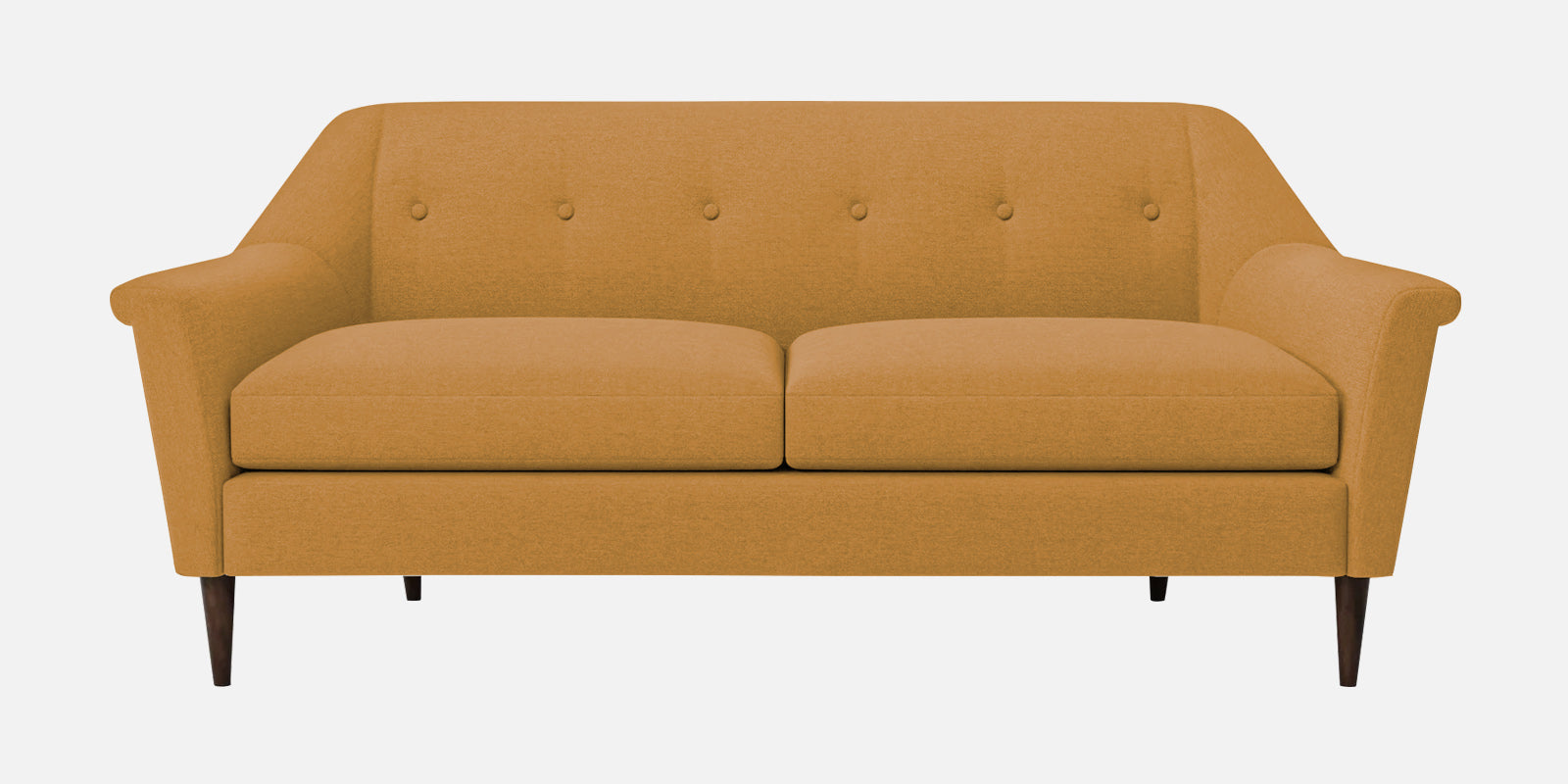 Homer Fabric 3 Seater Sofa In Corn Yellow Colour - Febonic Living