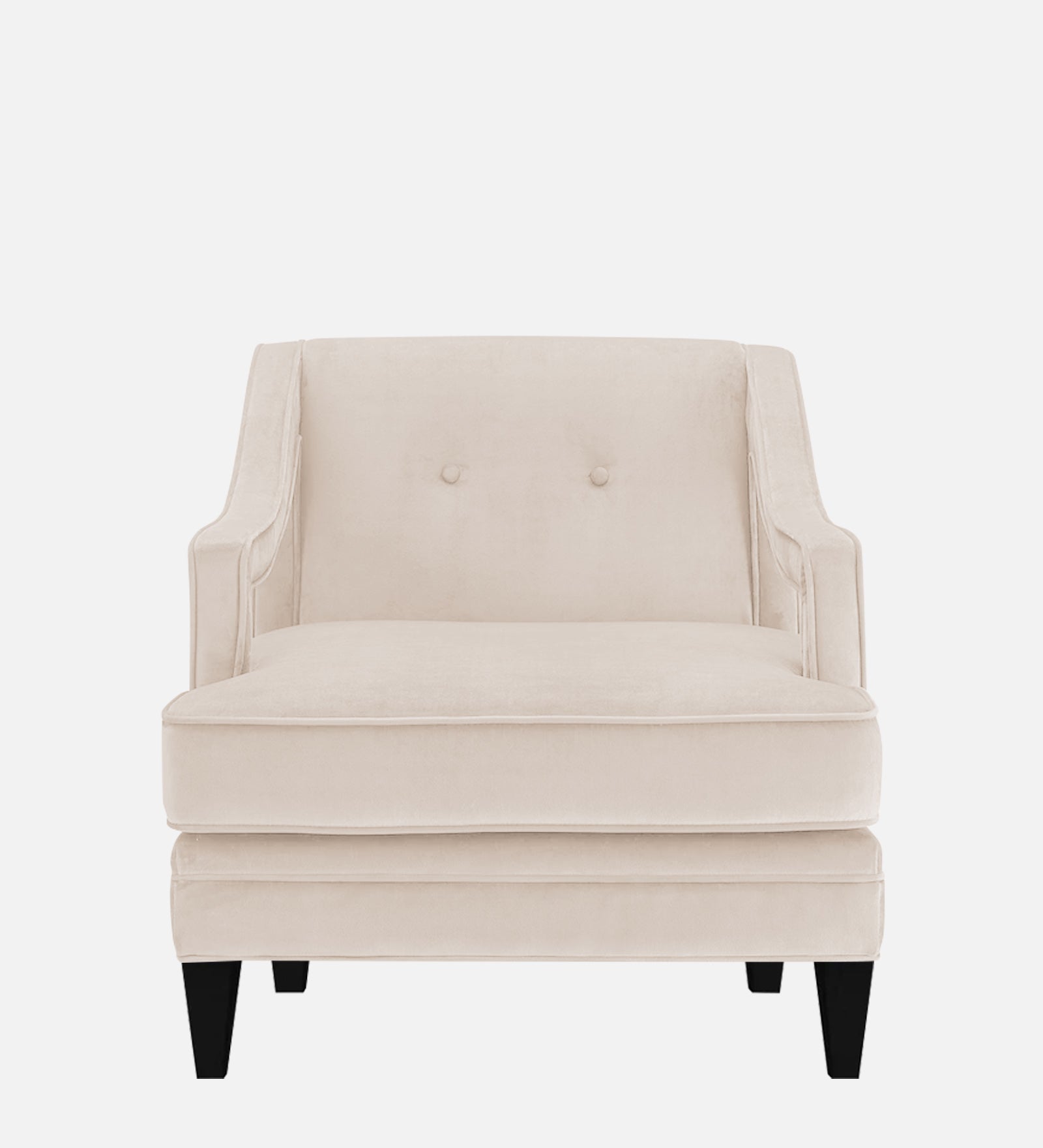 Daffy Velvet 1 Seater Sofa In Camel Beige Colour - Febonic Living