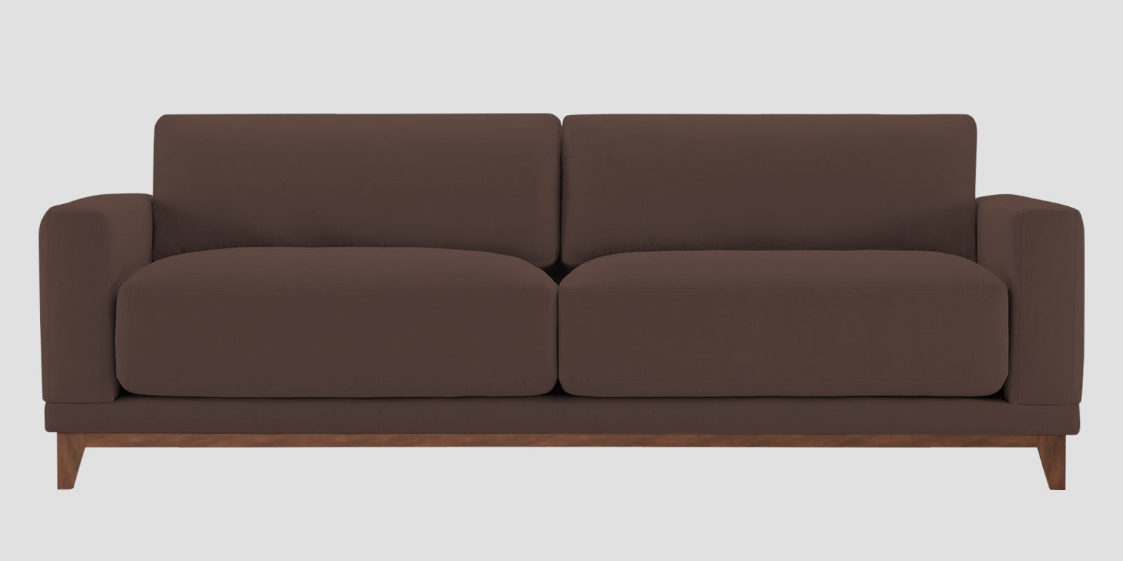 Esha Fabric 3 Seater Sofa In Caramel Brown Colour - Febonic Living