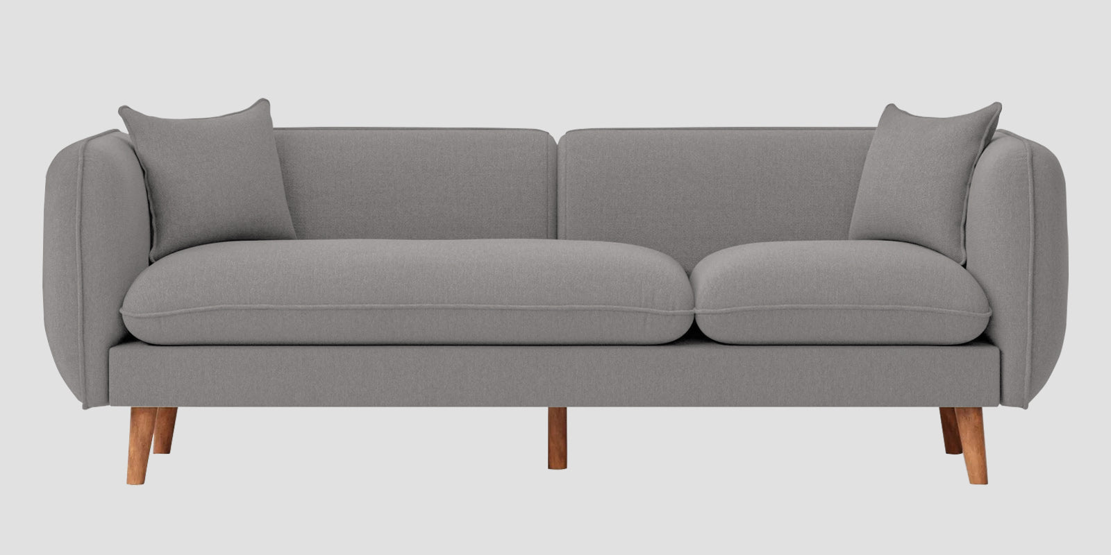 Reva Fabric 3 Seater Sofa In Silver Grey Colour - Febonic Living