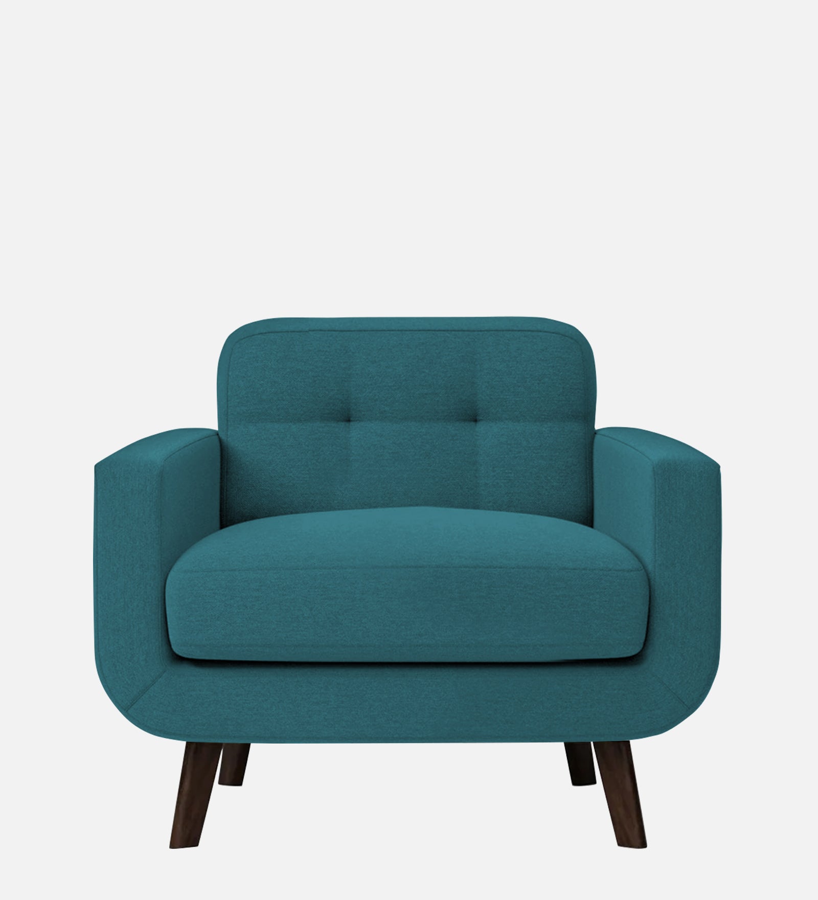 Marsela Fabric 1 Seater Sofa In Water Blue Colour - Febonic Living