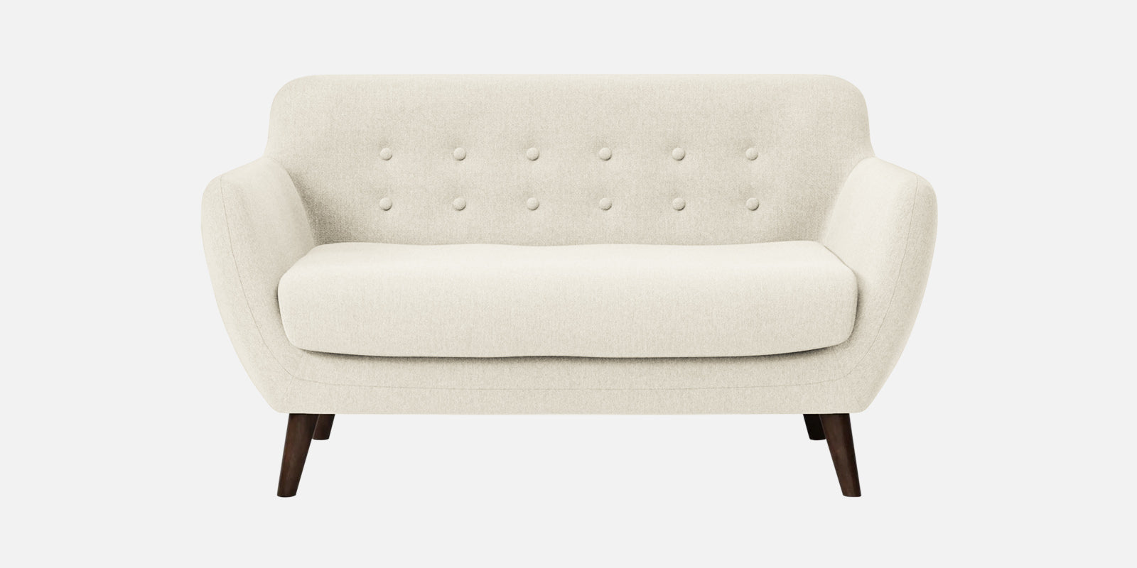 Goofy Fabric 2 Seater Sofa In Ivory Cream Colour - Febonic Living