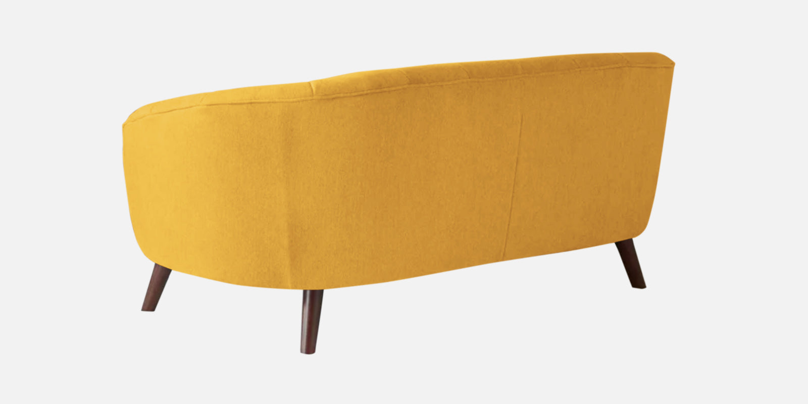 Benjamin Fabric 2 Seater Sofa In Bold Yellow Colour - Febonic Living