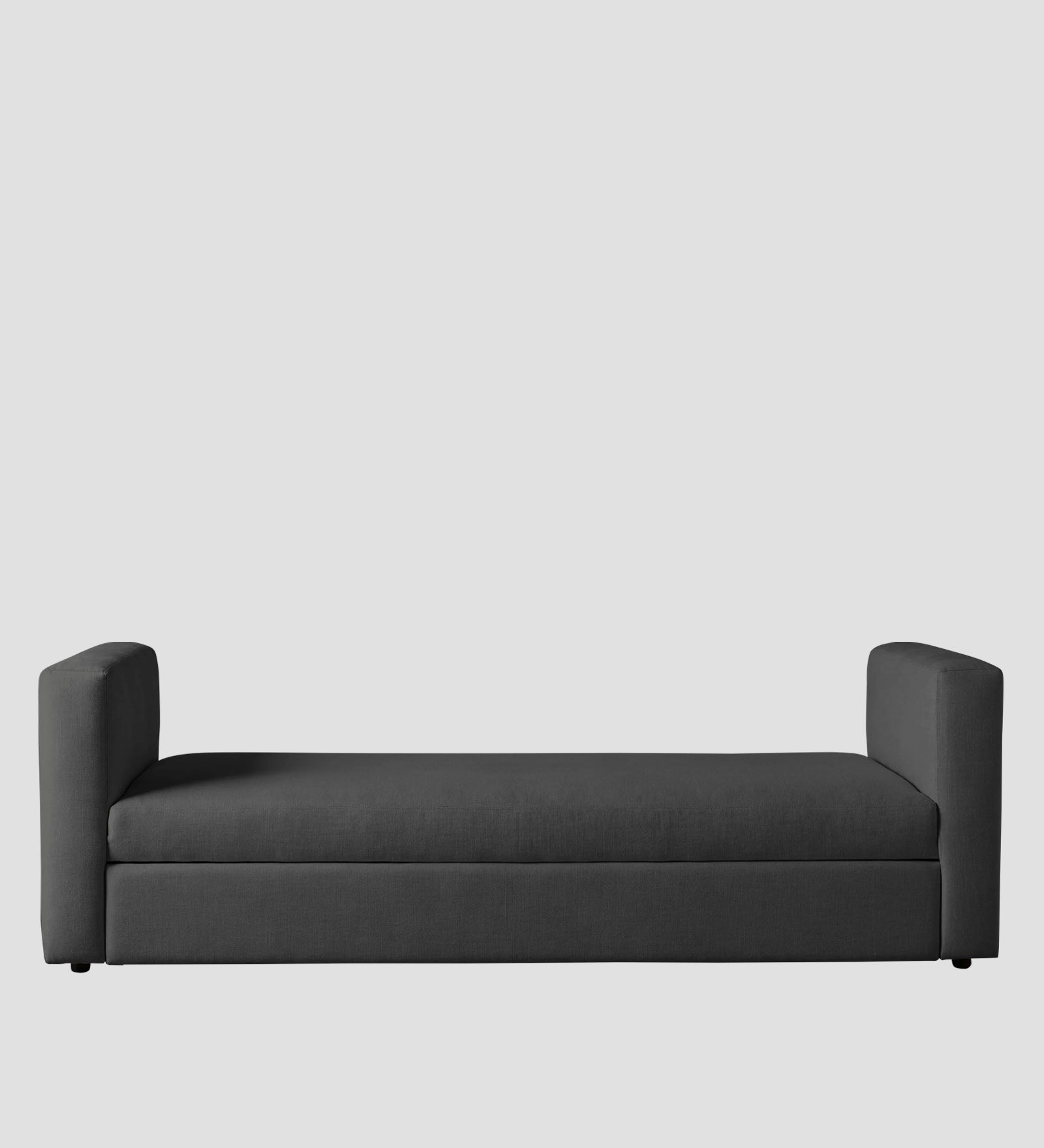 Tosy Fabric 3 Seater Pull Out Sofa Cum Bed In Stone Grey Colour - Febonic Living