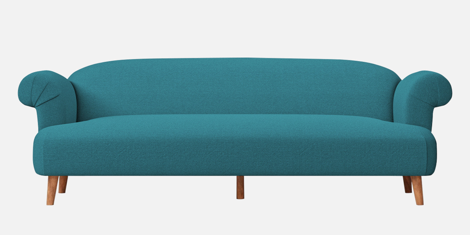 Barber Fabric 3 Seater Sofa In Water Blue Colour - Febonic Living