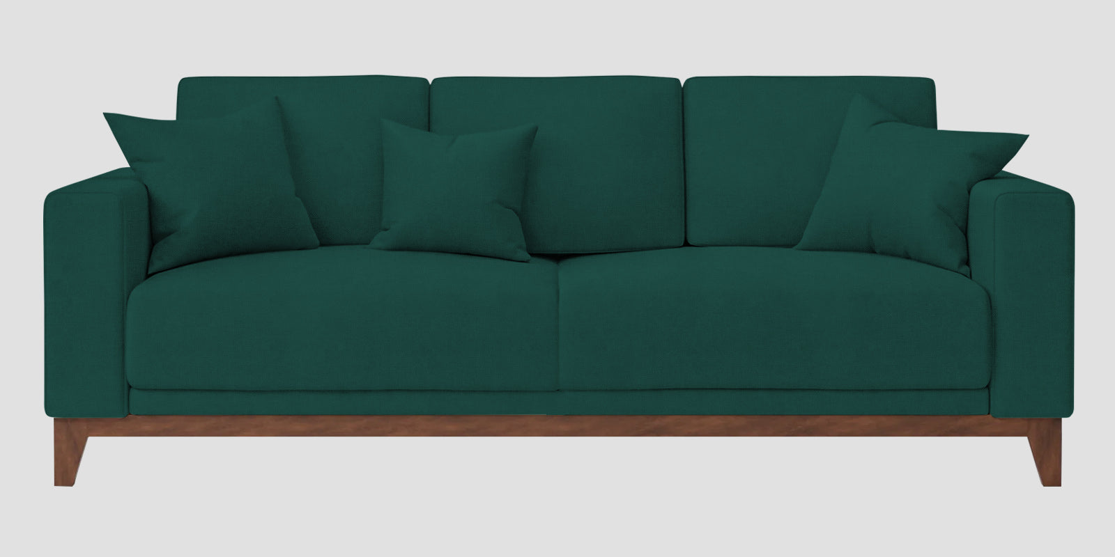 Luca Fabric 3 Seater Sofa In Sage Green Colour - Febonic Living