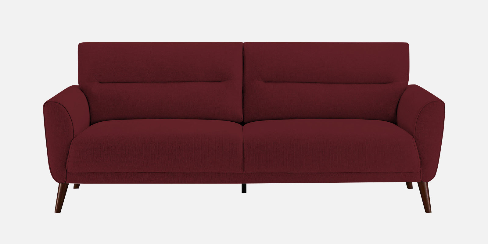 Castro Fabric 3 Seater Sofa In Blood Maroon Colour - Febonic Living