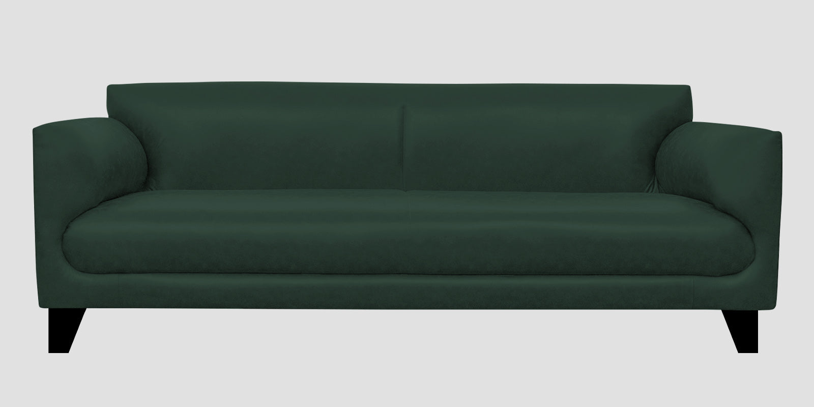 Convi Leatherette 3 Seater Sofa In Basil Green Colour - Febonic Living