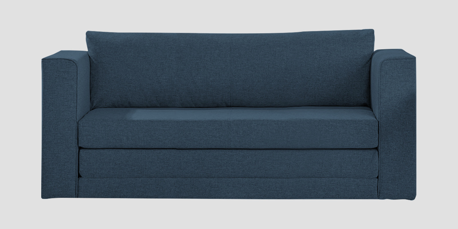 Kenia Fabric 3 Seater Foldable Sofa Cum Bed In Light Blue Colour - Febonic Living