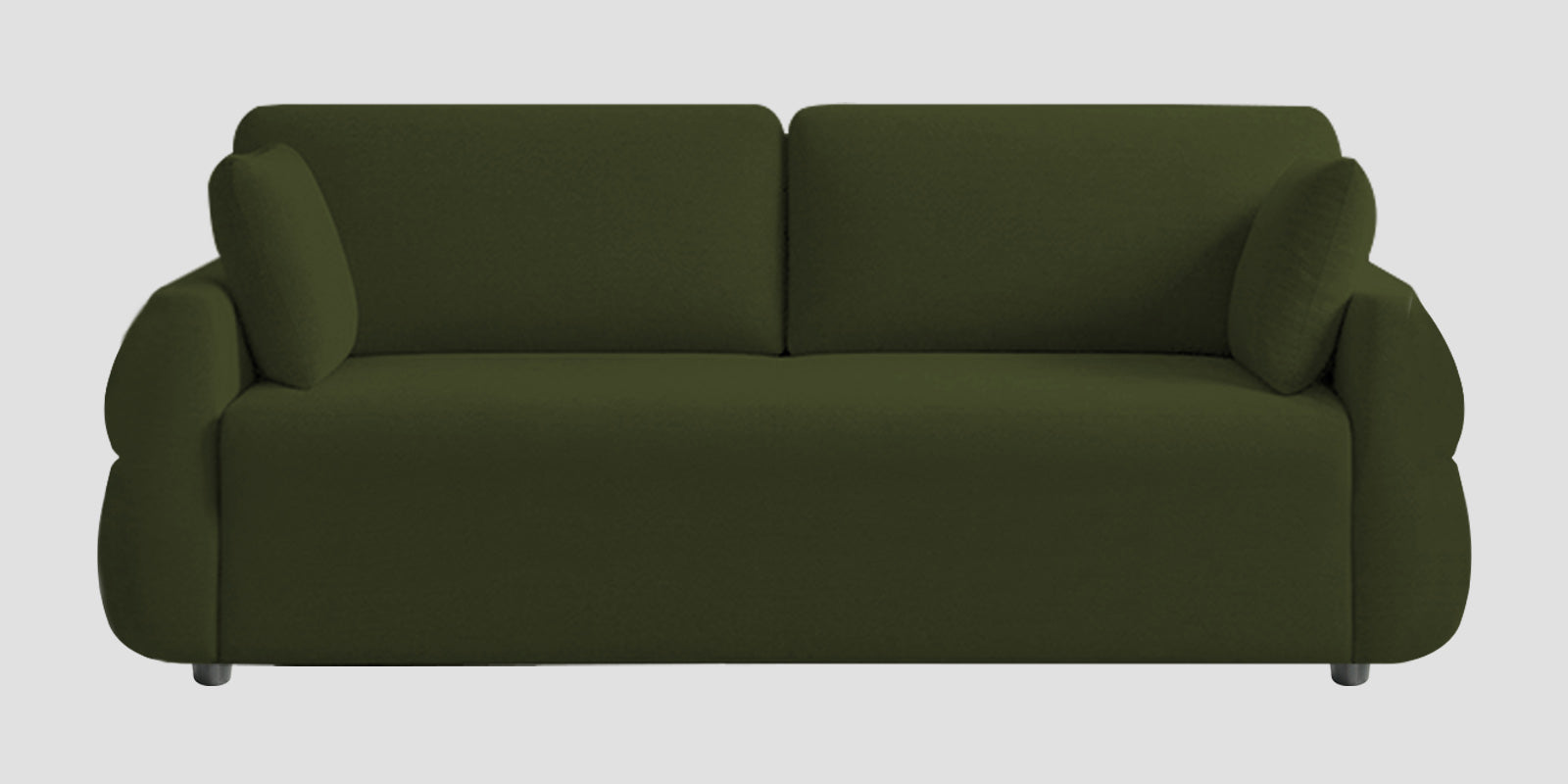 Jack Fabric 3 Seater Sofa In Olive Green Colour - Febonic Living